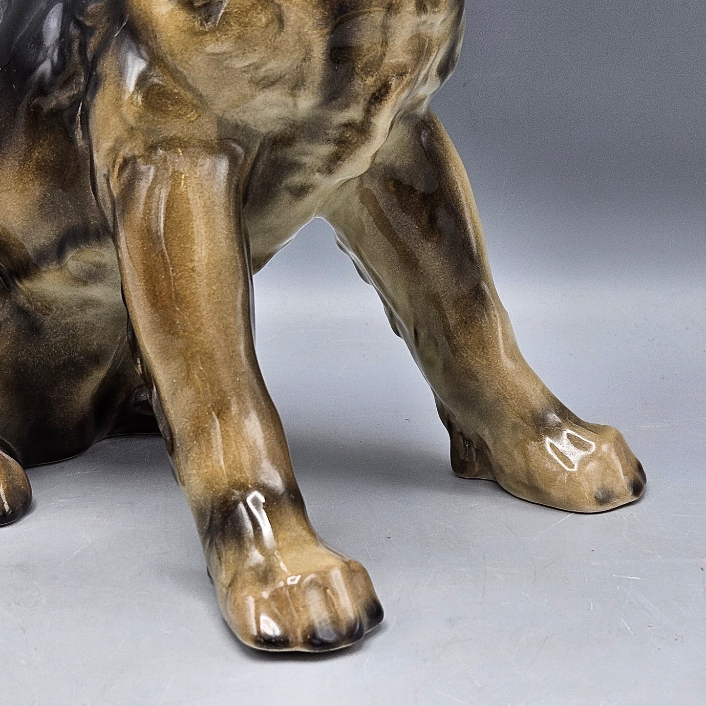 1980s Goebel Ceramic Schnauzer Dog Figurine