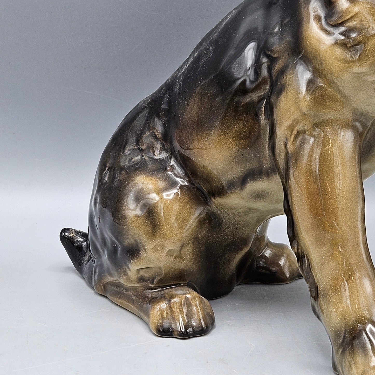 1980s Goebel Ceramic Schnauzer Dog Figurine