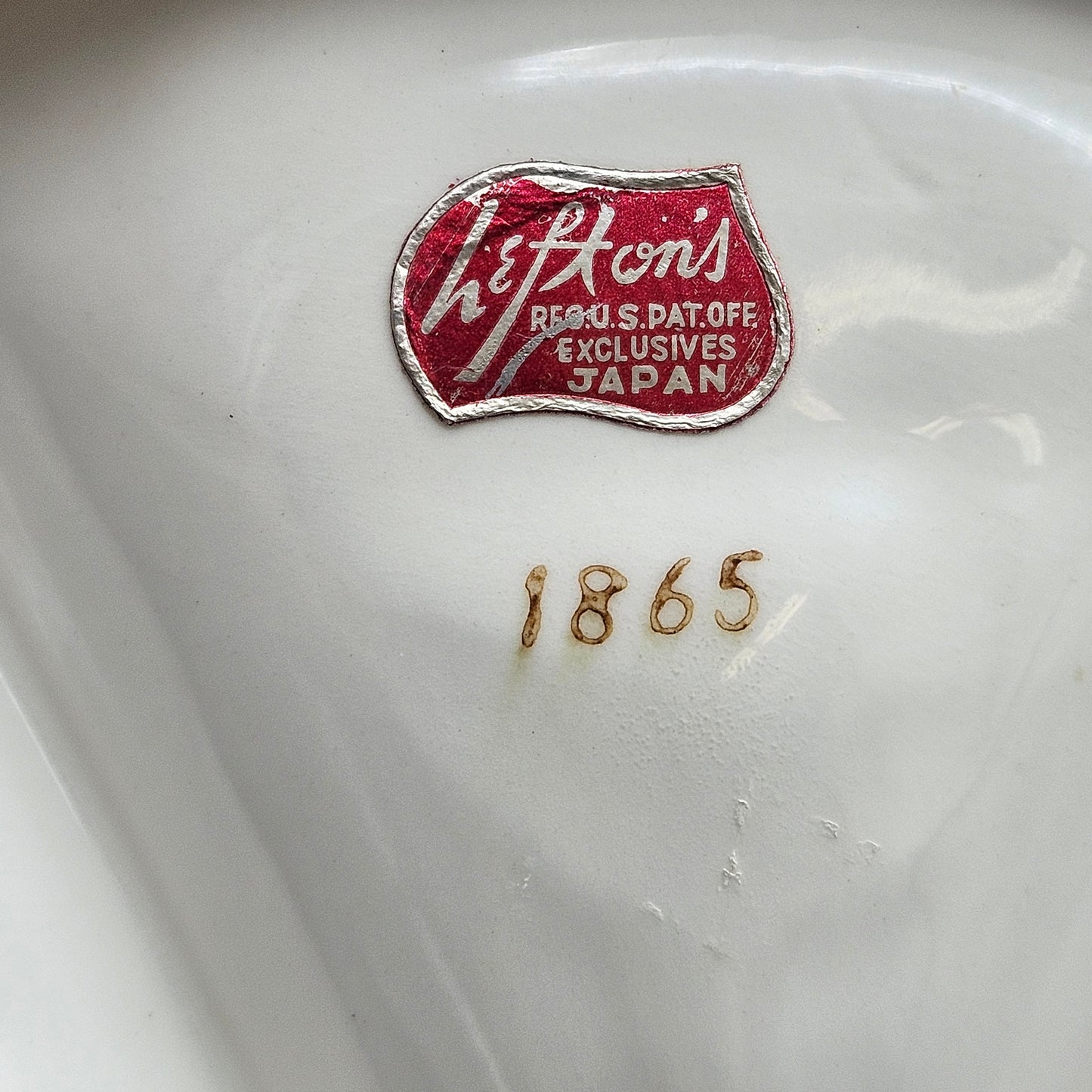 Lefton Porcelain Jam Tray with Mice and Apple