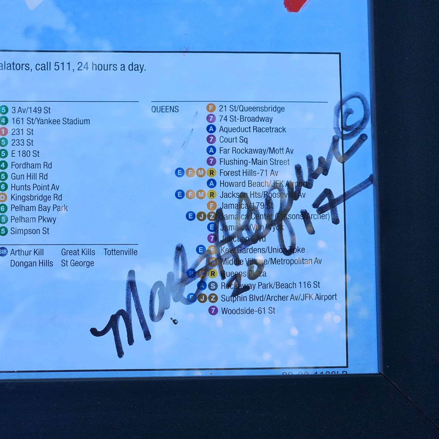 Mark Alequin Graffitti Artwork Over NYC Map
