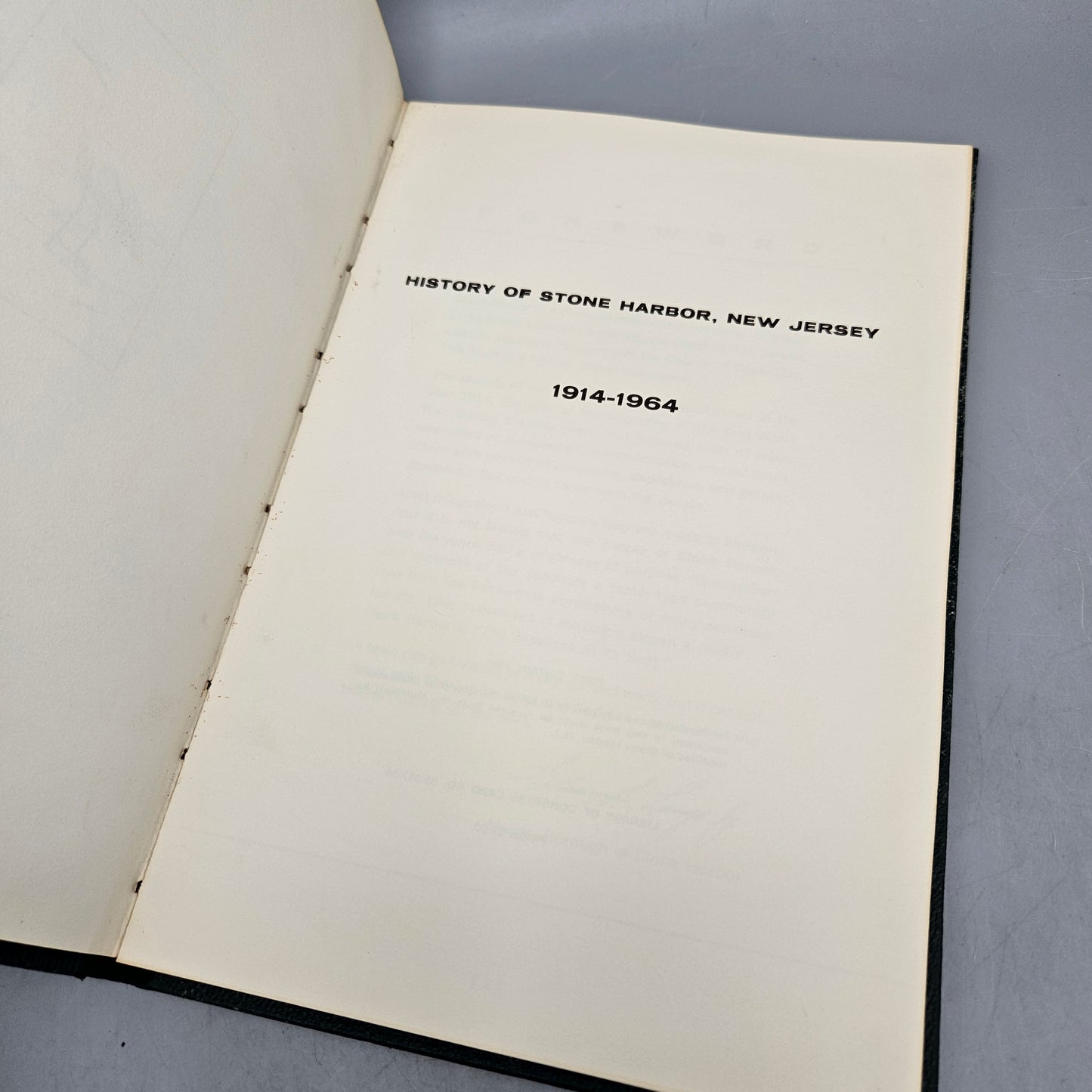 Book: 50 Years of Progress Stone Harbor New Jersey Book 1914-1964