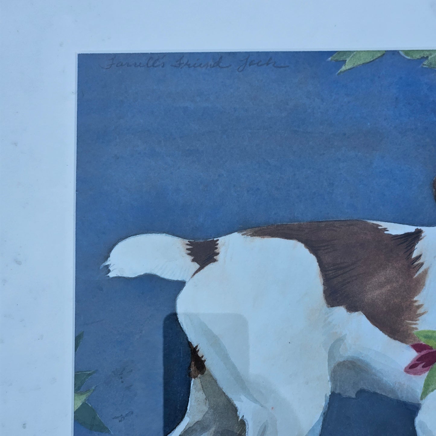 Original Signed Watercolor Painting of Jack Russel Terrier Dog