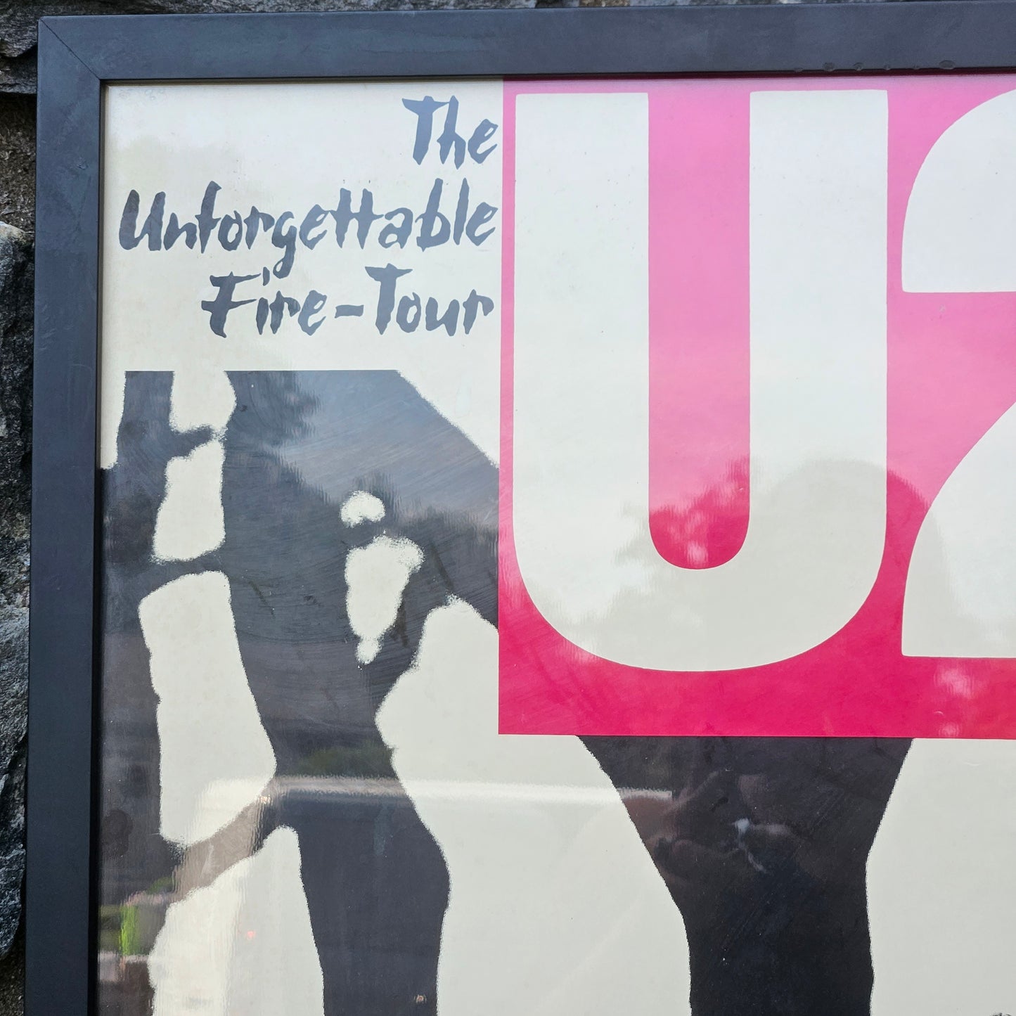 Vintage 1984 U2 The Unforgettable Fire Tour Poster - Hamburg Germany