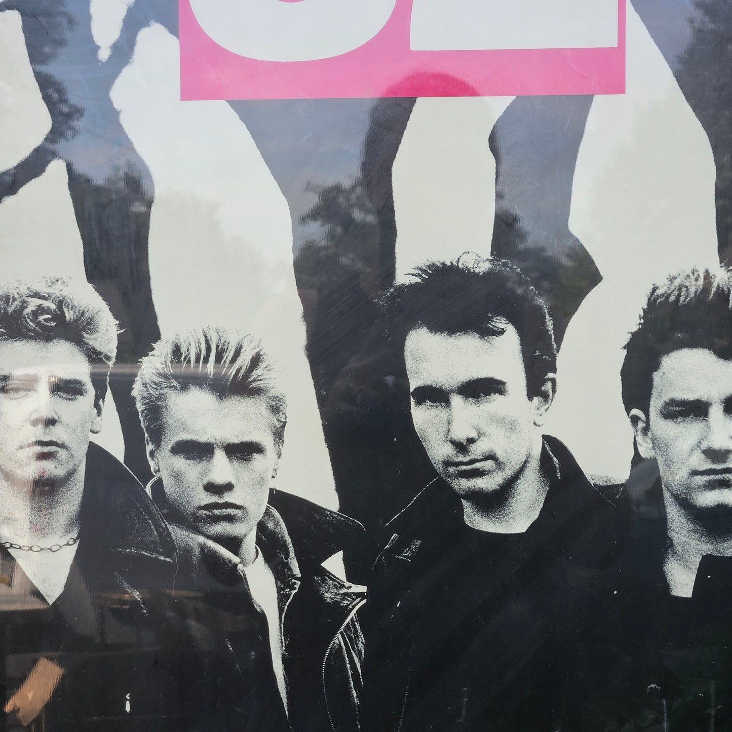 Vintage 1984 U2 The Unforgettable Fire Tour Poster - Hamburg Germany