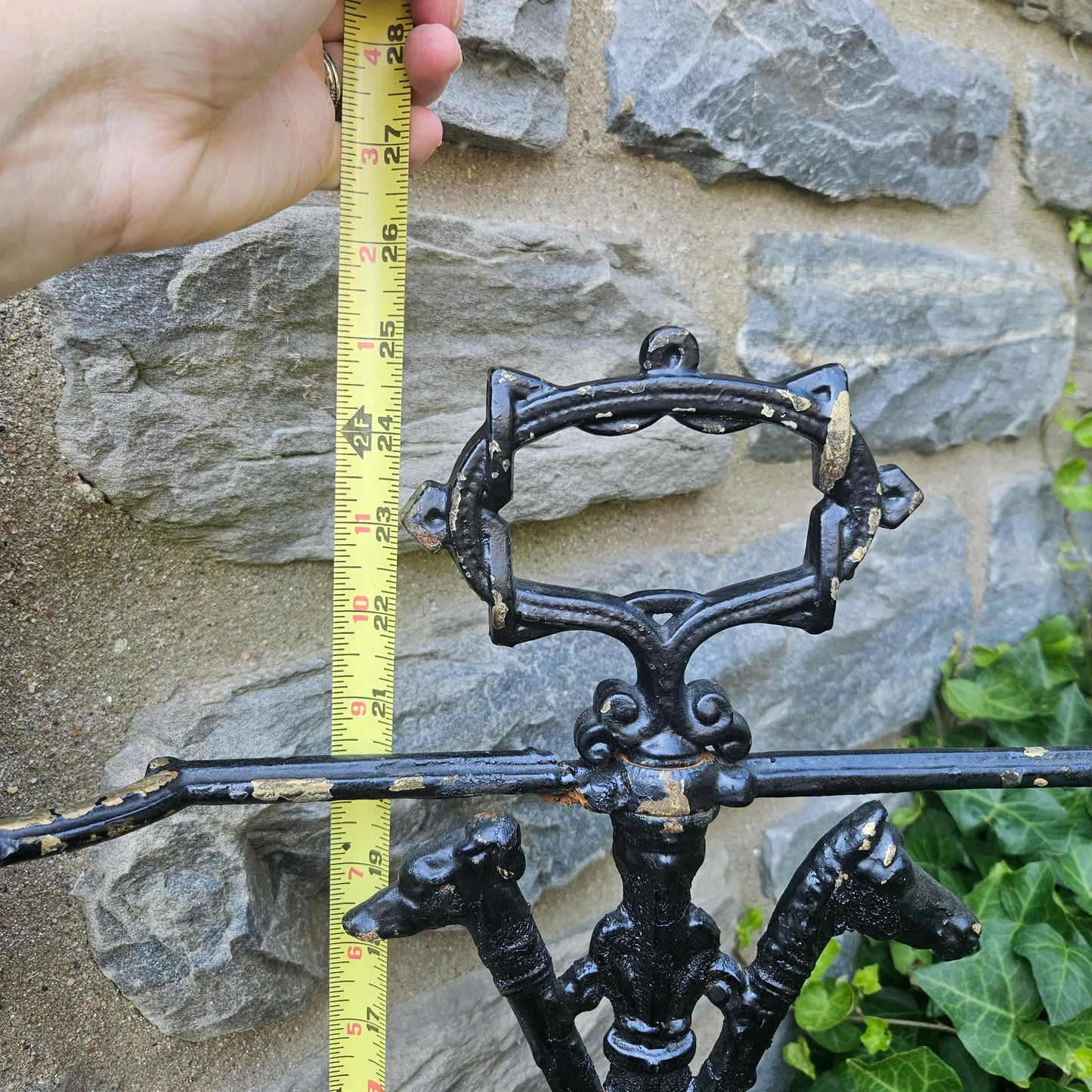 Antique Cast Iron Dog Themed Umbrella or Cane Stand