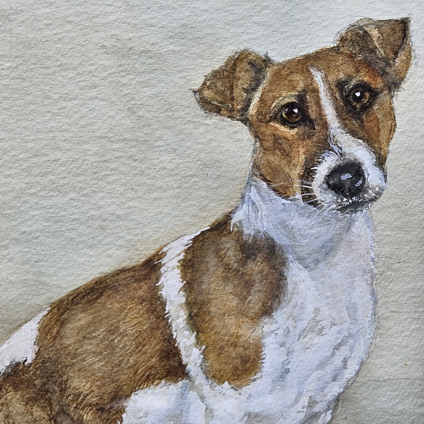 Original Antique Drawing of Dog