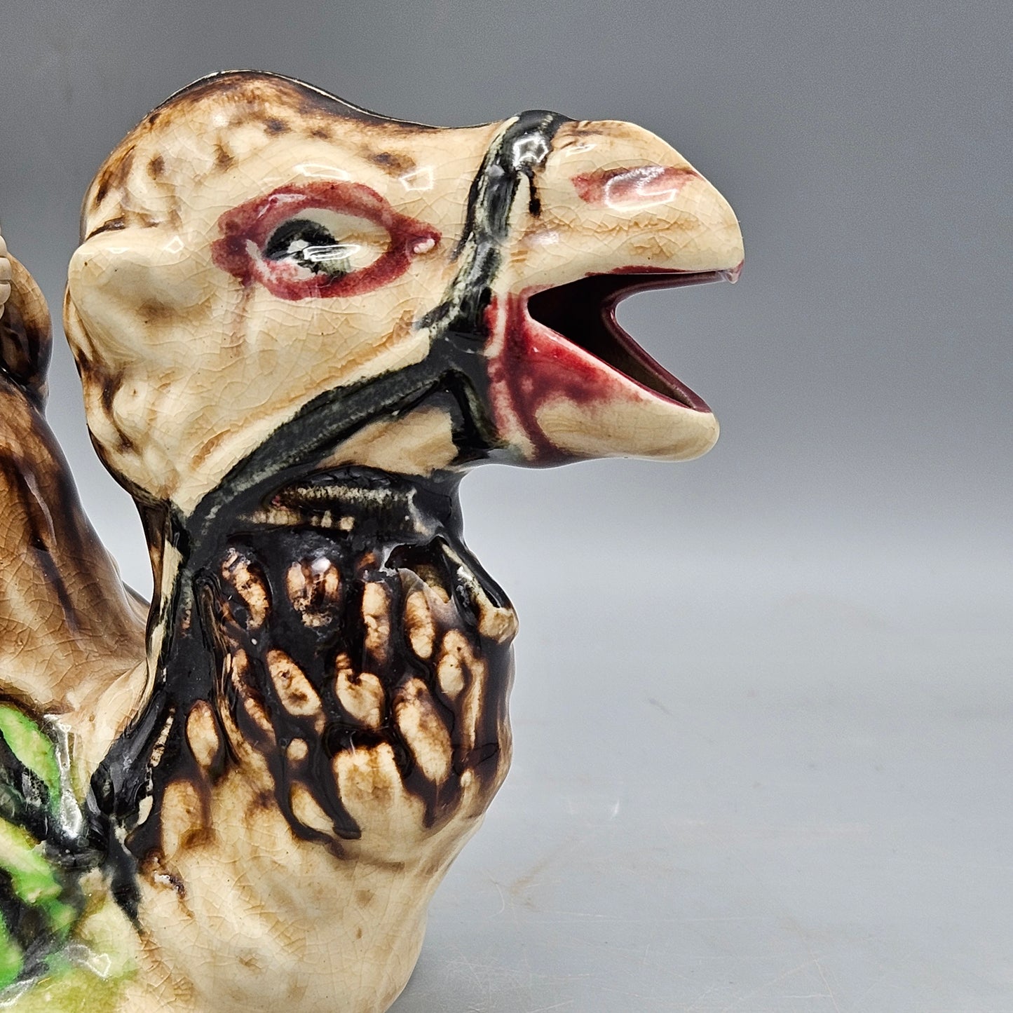Vintage Japanese Camel Form Hand Painted Porcelain Teapot