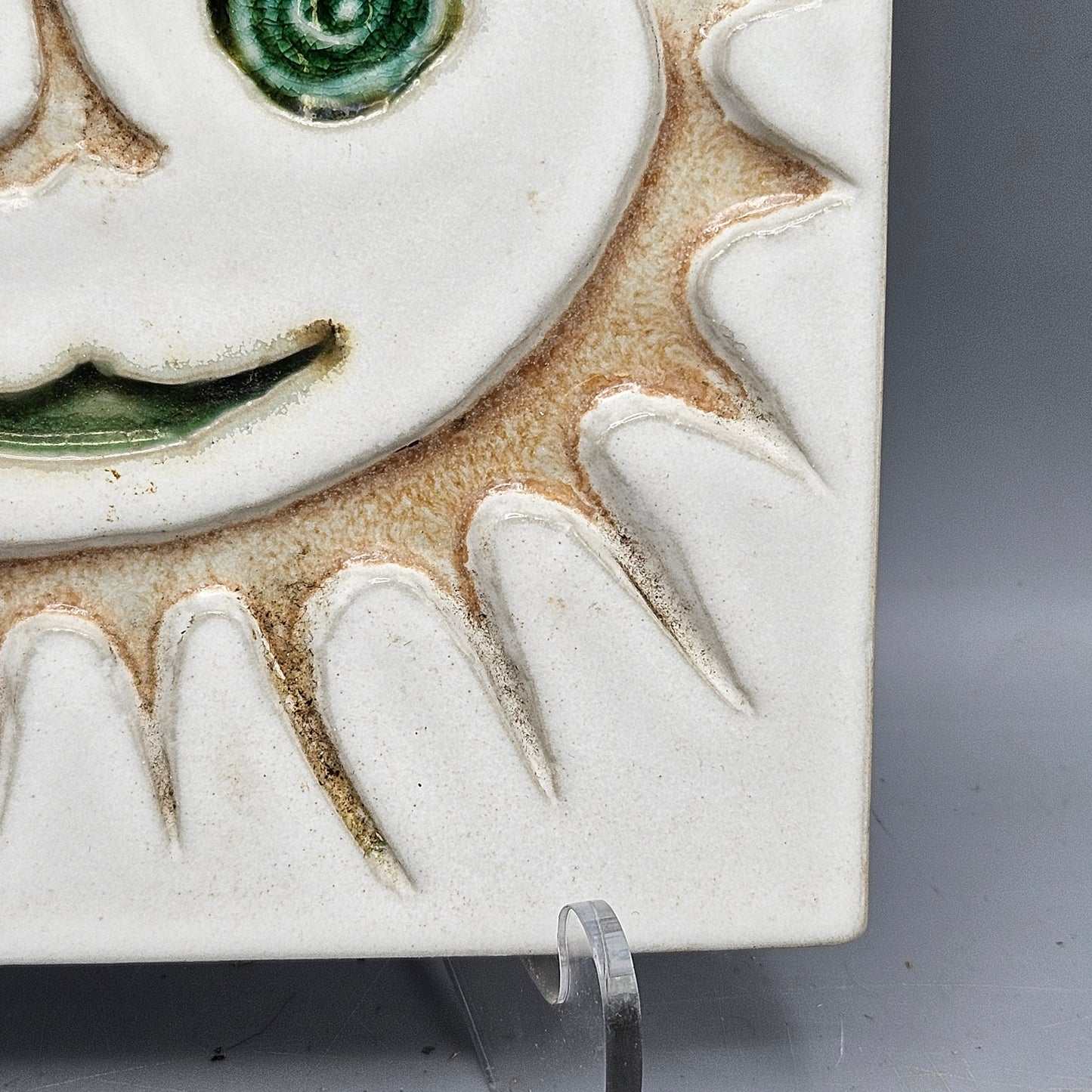 Bennington Vermont Potters Cooperatives Design #1532 - Smiling Sun Tile