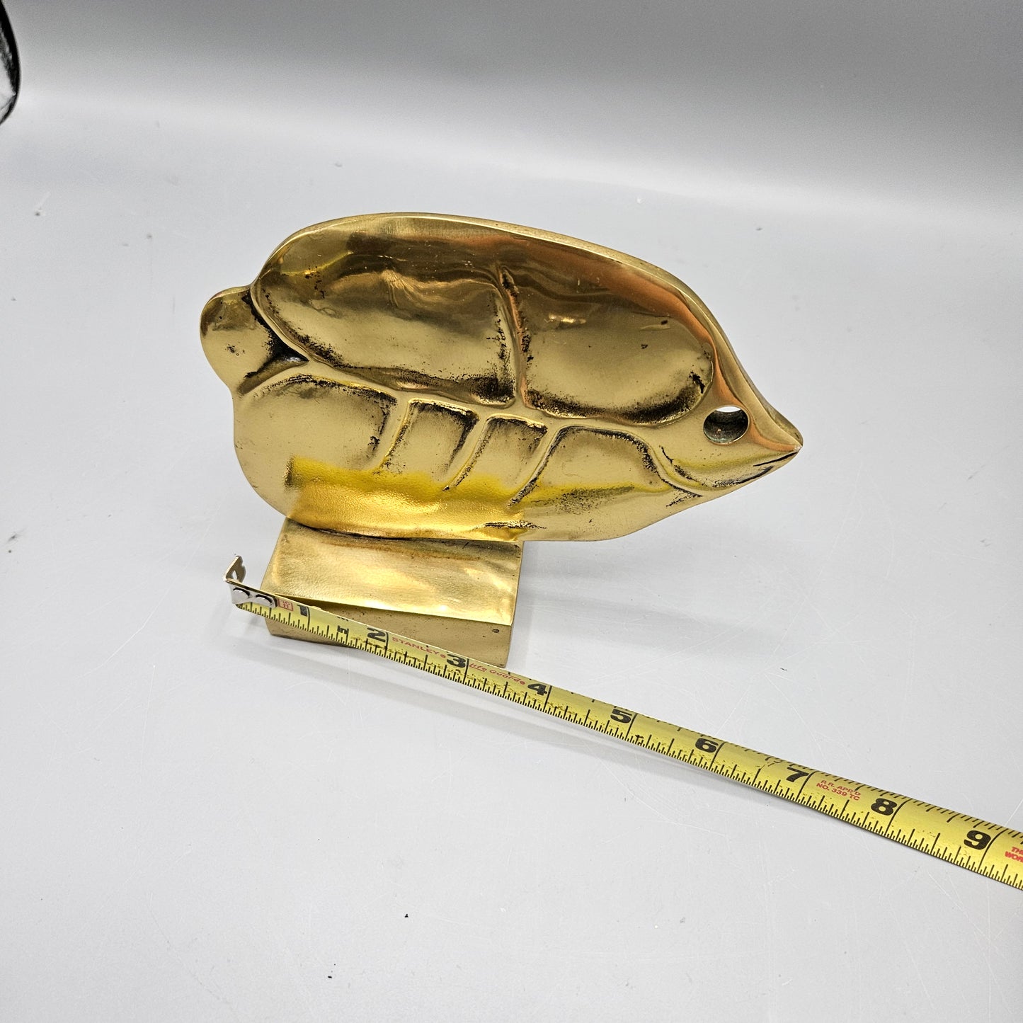Vintage Modern Brass Fish Sculpture