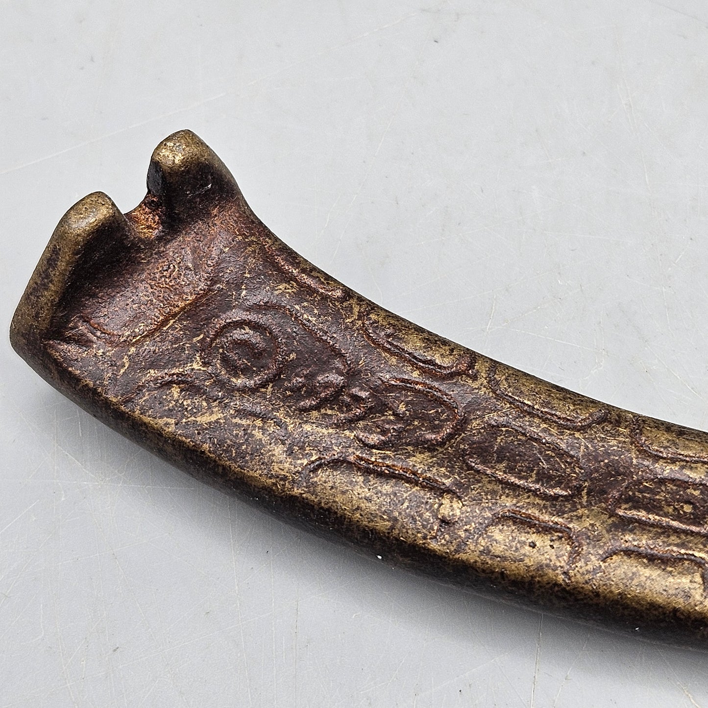 1993 Nelles Bronze Coat Hook Hanger in Giraffe Head & Neck Form