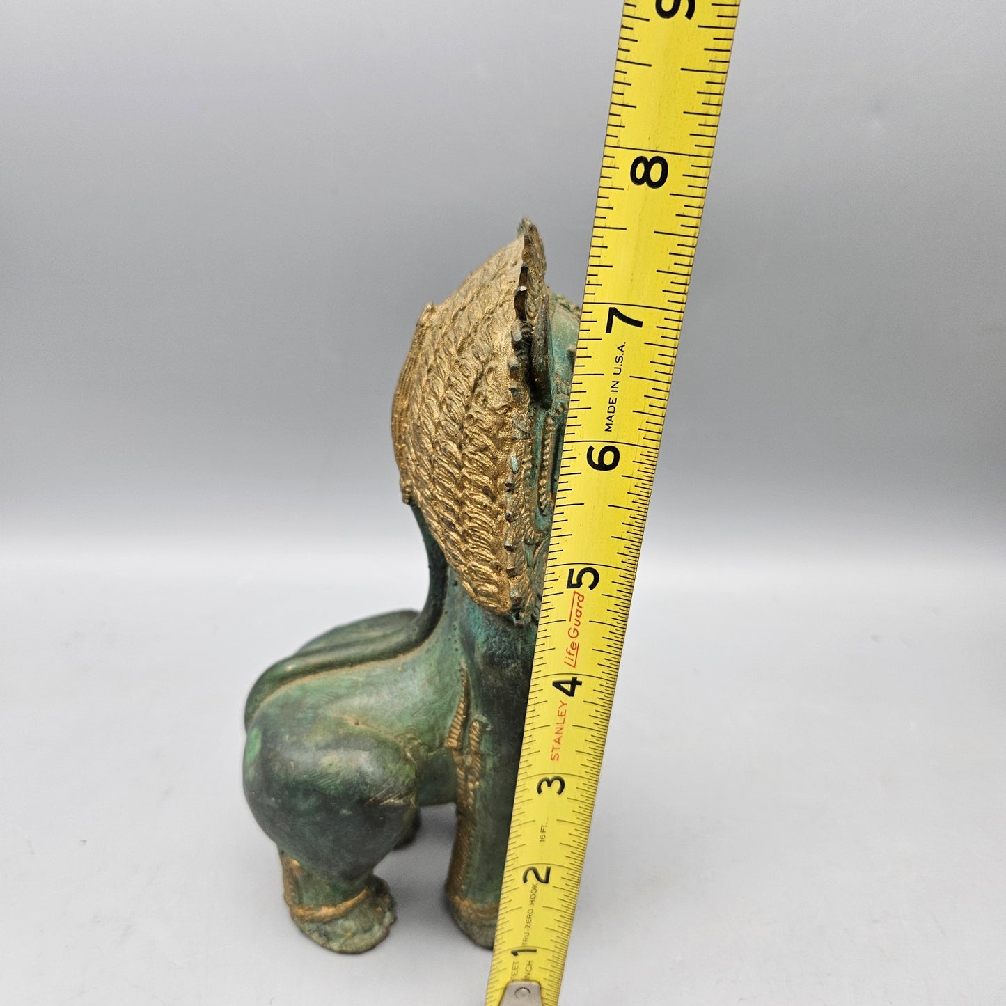 Thai Siam Khmer Bronze Lion Foo Dog