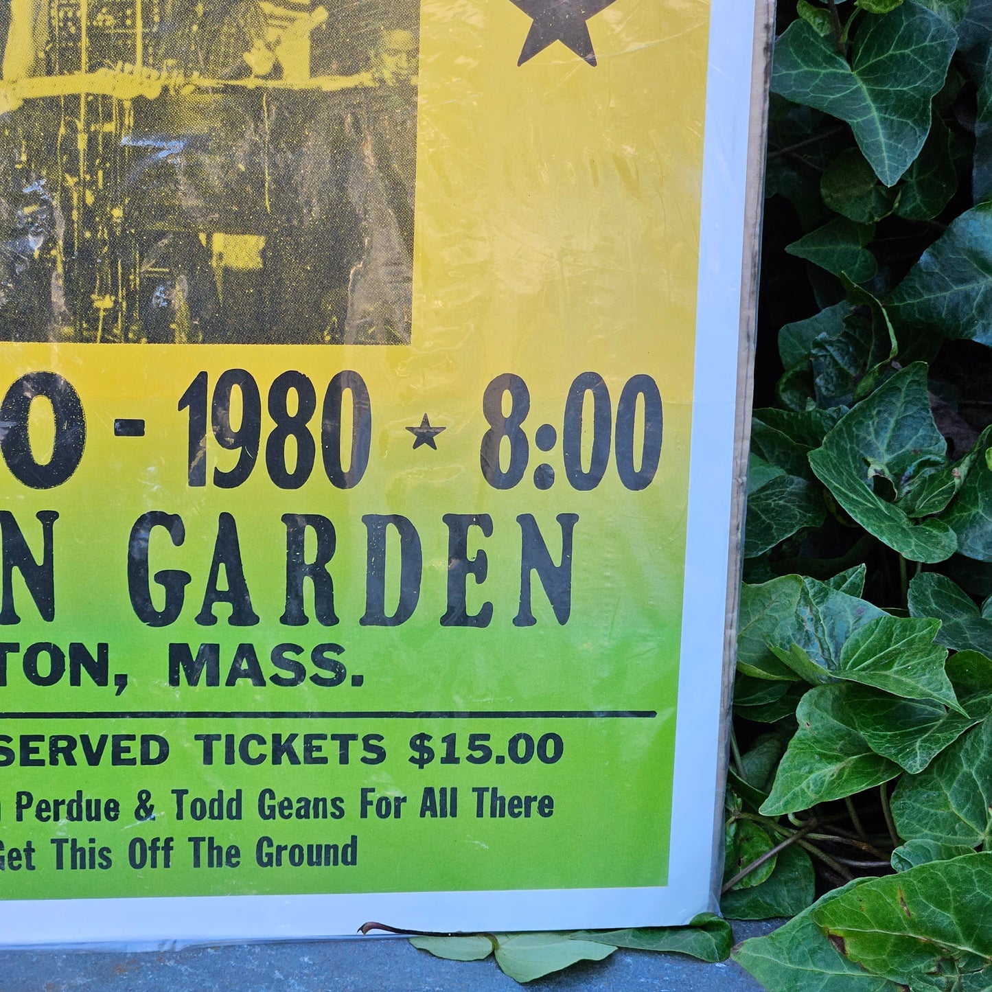 Reproduction / Fantasy Bruce Springsteen and the E Street Band 1980 Boston Garden Concert Poster