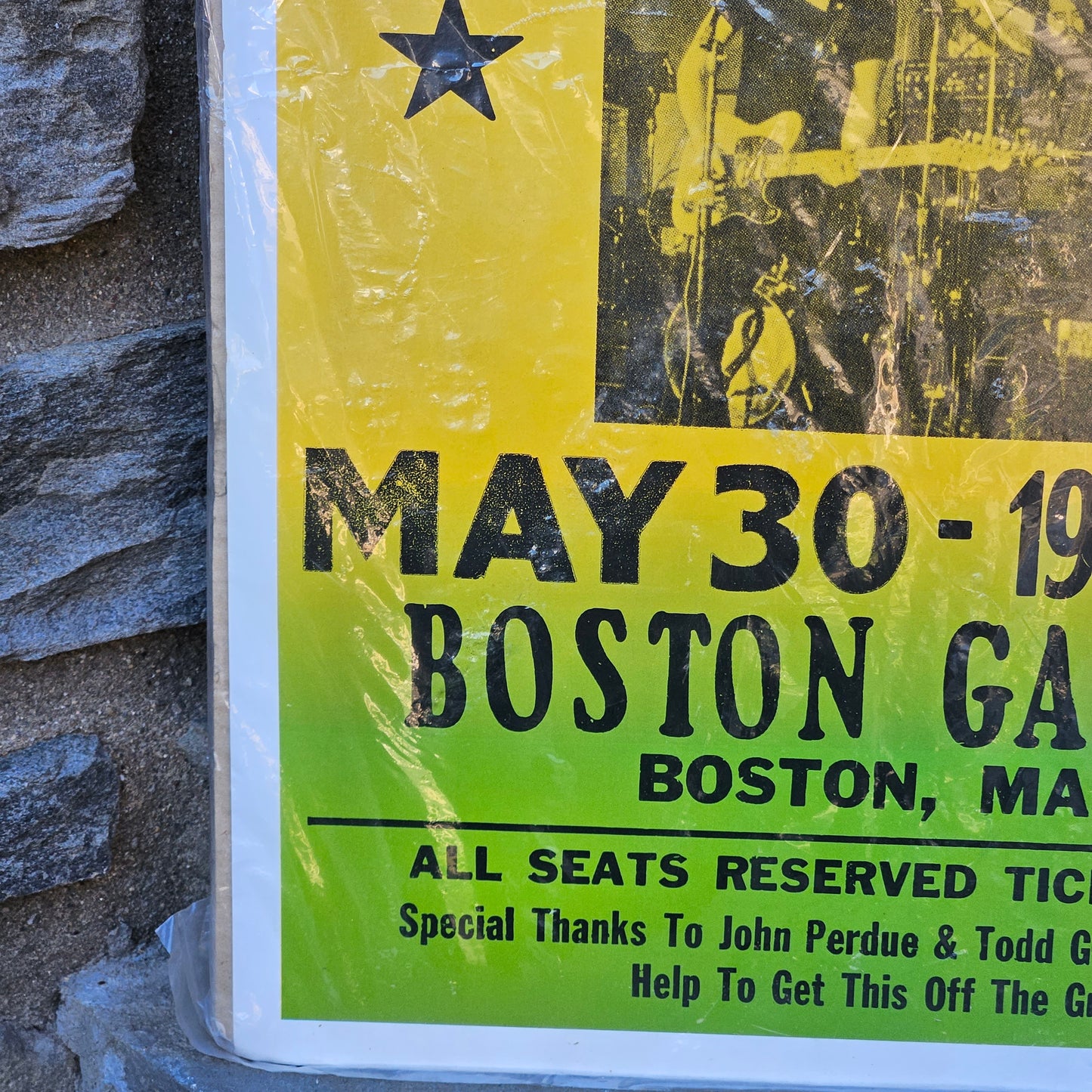 Reproduction / Fantasy Bruce Springsteen and the E Street Band 1980 Boston Garden Concert Poster