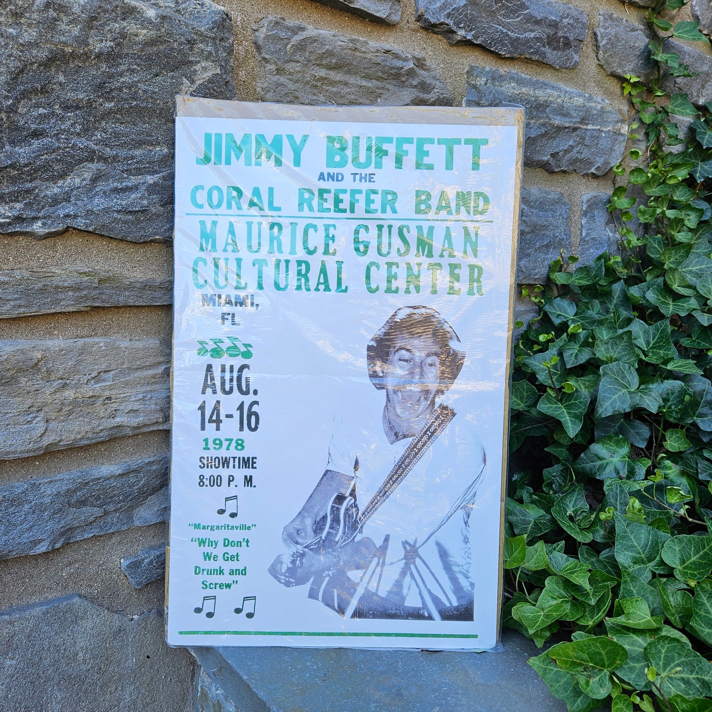 Reproduction / Fantasy Jimmy Buffet 1978 Miami Flordia Concert Poster