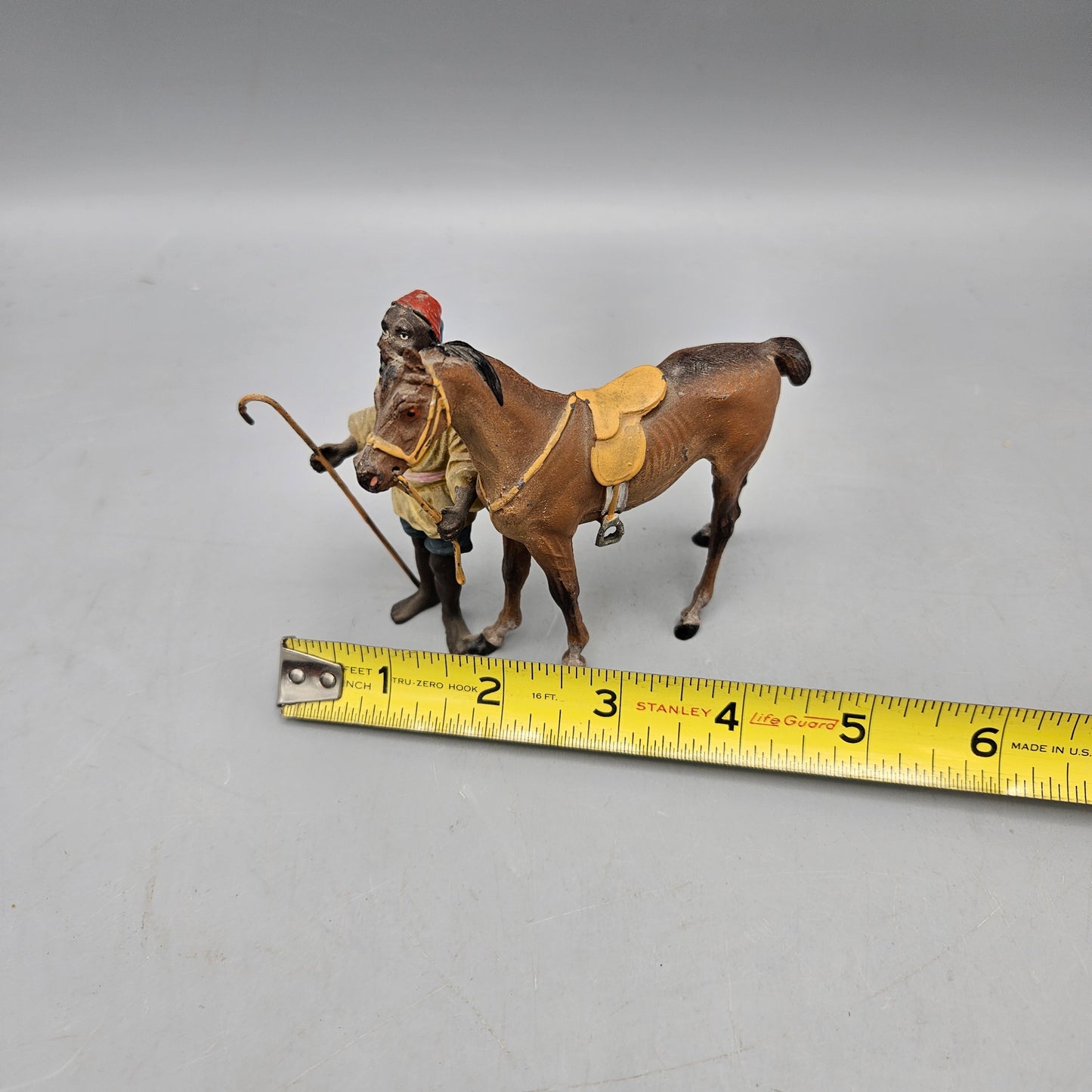 Bergmann Style Cold Painted Figure of Shepard & Horse