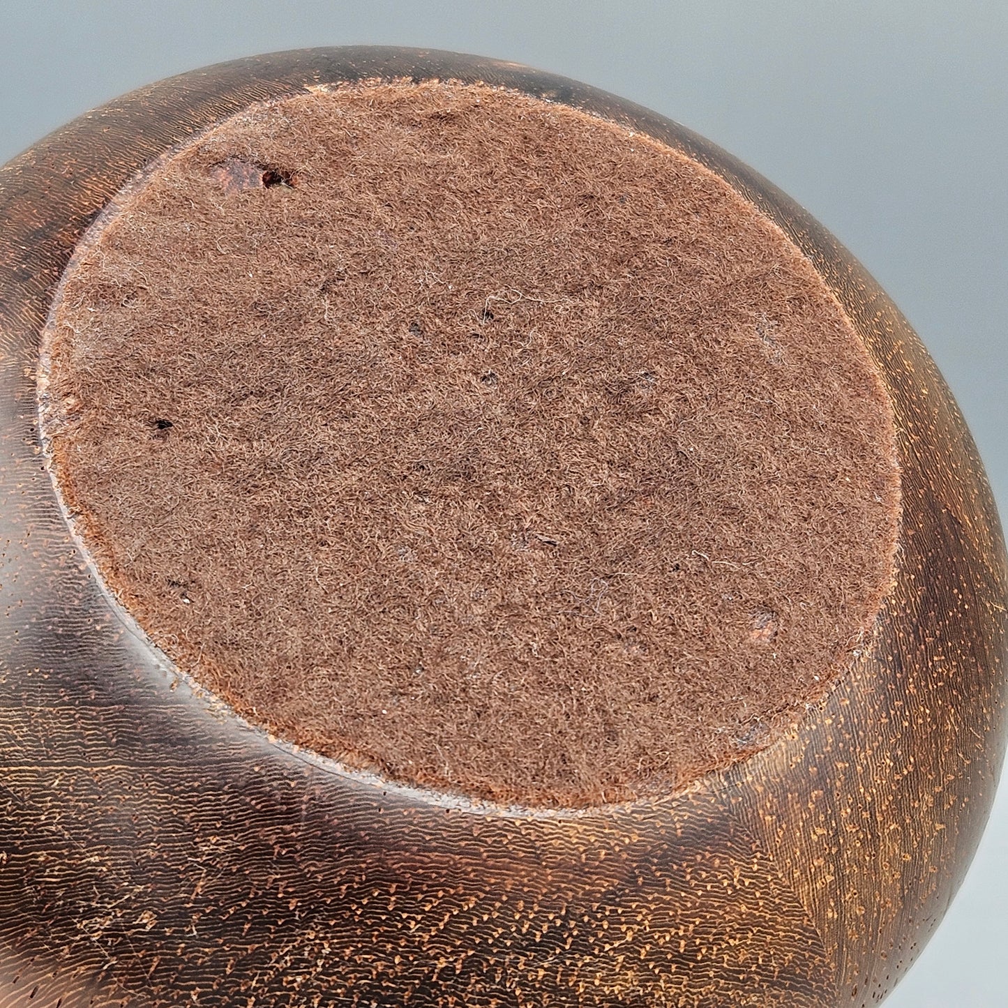 Vintage Artisan Wooden Vase