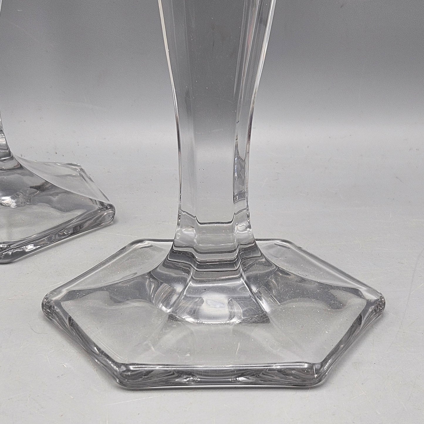 Pair of Vintage Crystal Candlesticks