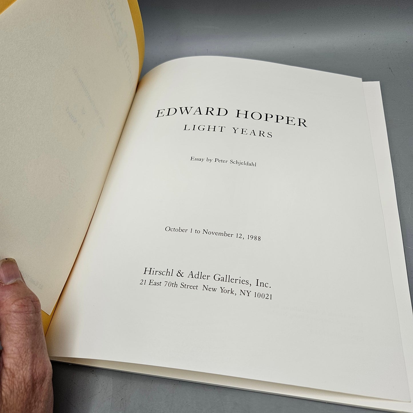 Book: Edward Hopper Light Years by Peter Schjeldahl