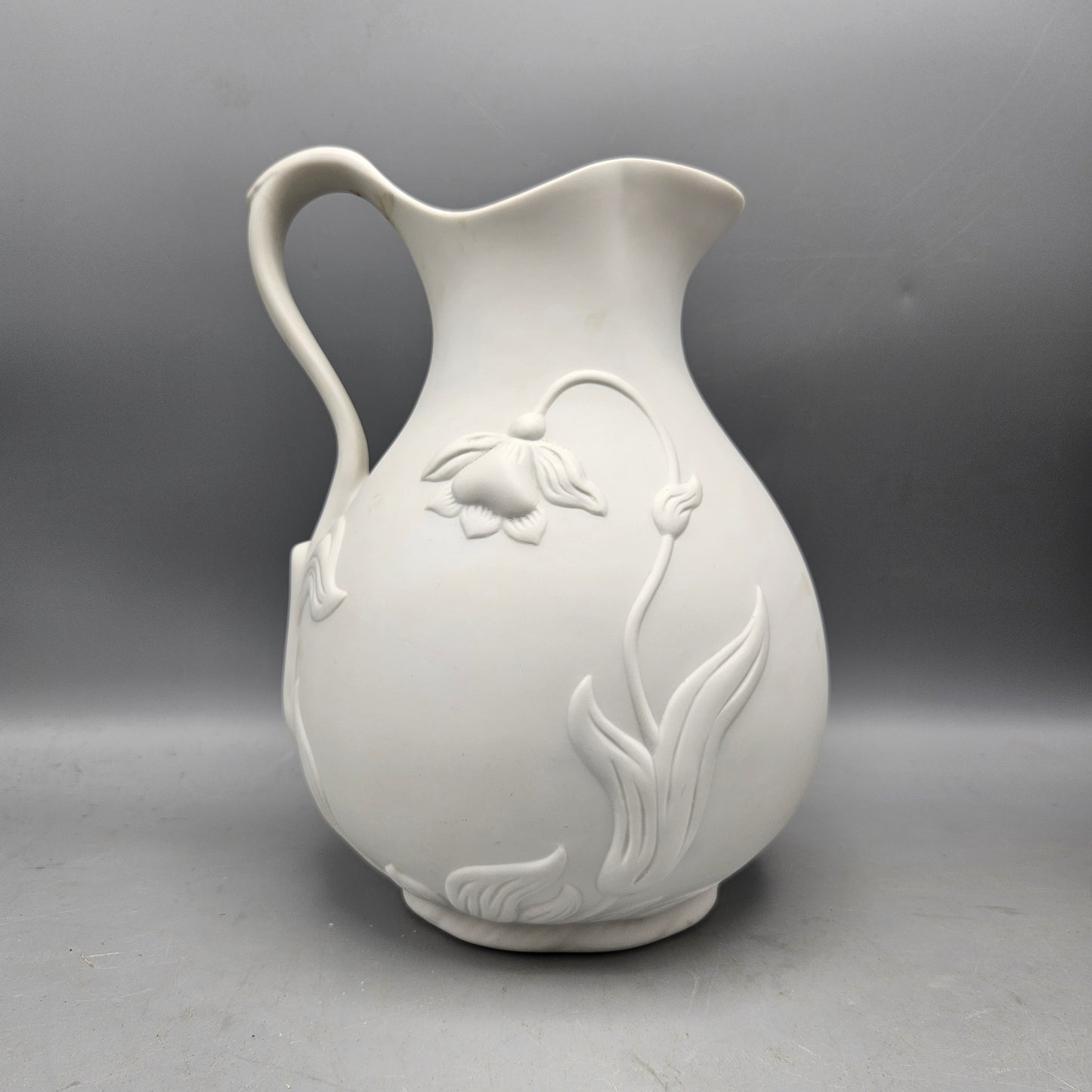 White Jonquil Pitcher Parian Ware Bisque Porcelain Metropolitan Museum