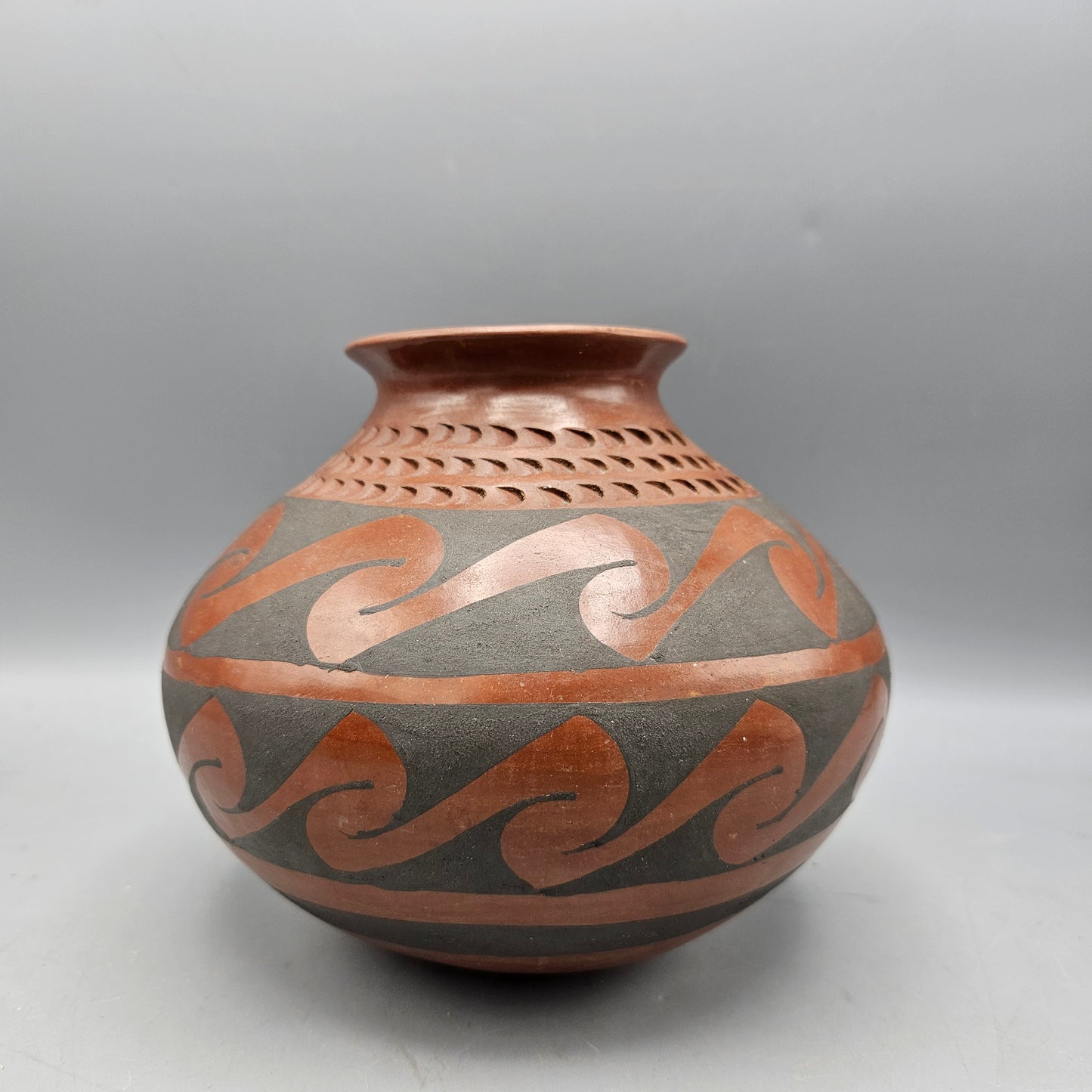 Mata Ortiz Red / Black Pottery Signed by Socorro Sandoval