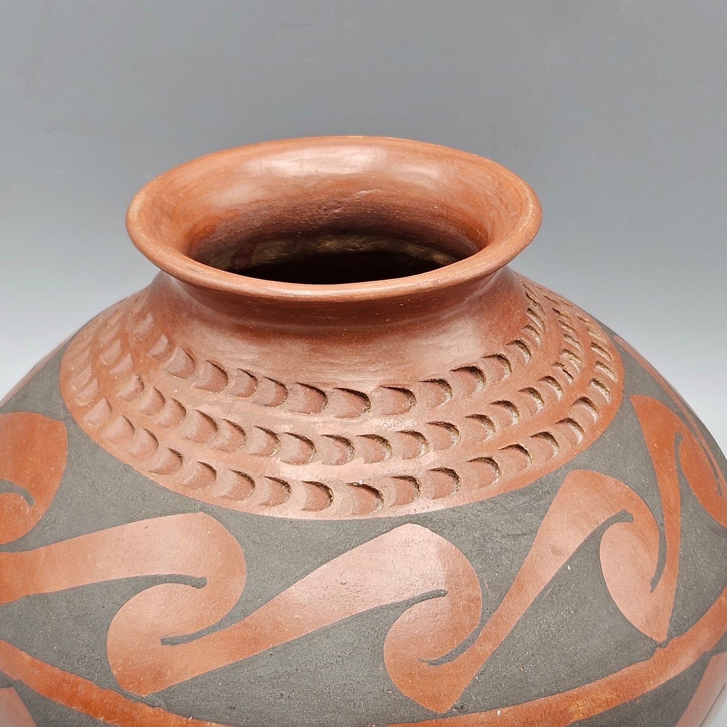 Mata Ortiz Red / Black Pottery Signed by Socorro Sandoval