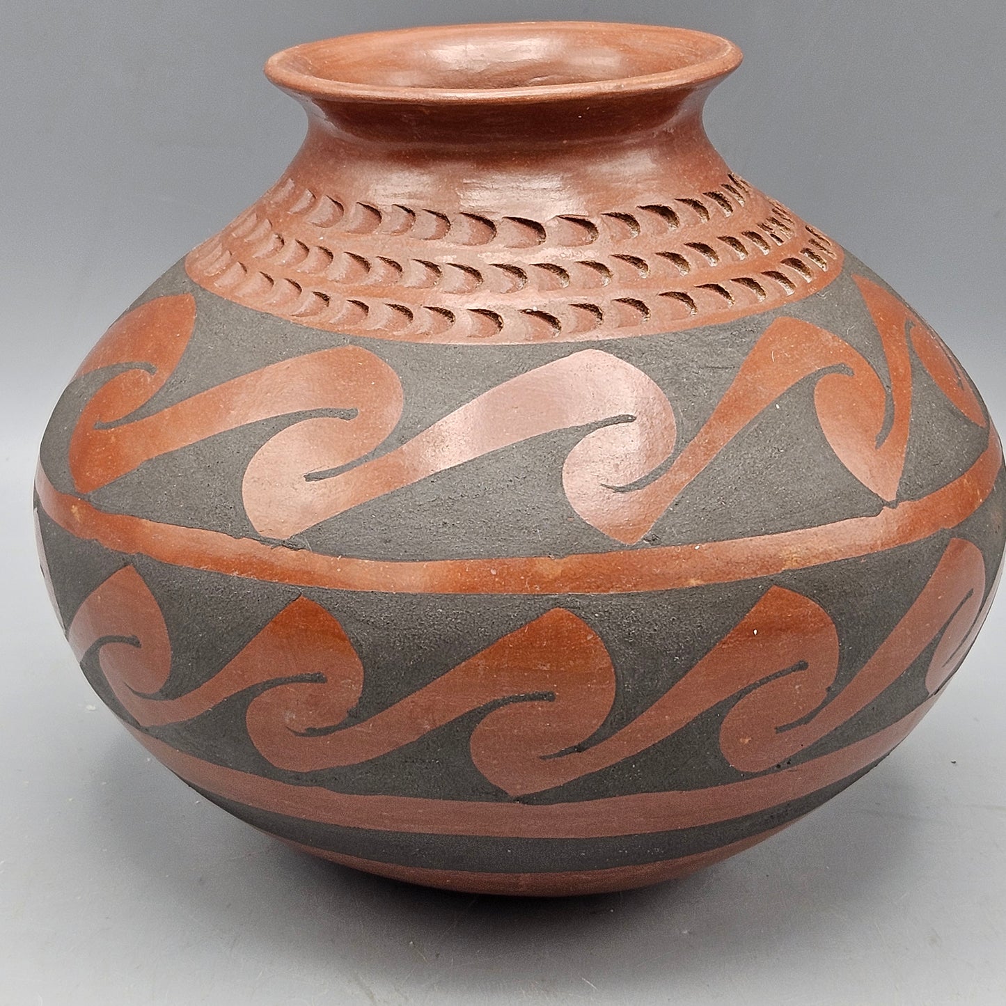 Mata Ortiz Red / Black Pottery Signed by Socorro Sandoval