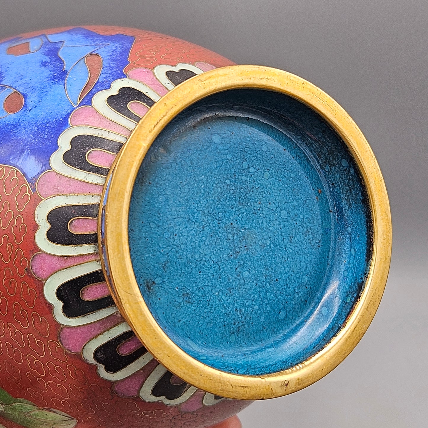 Vintage Pair of Cloisonne Vases