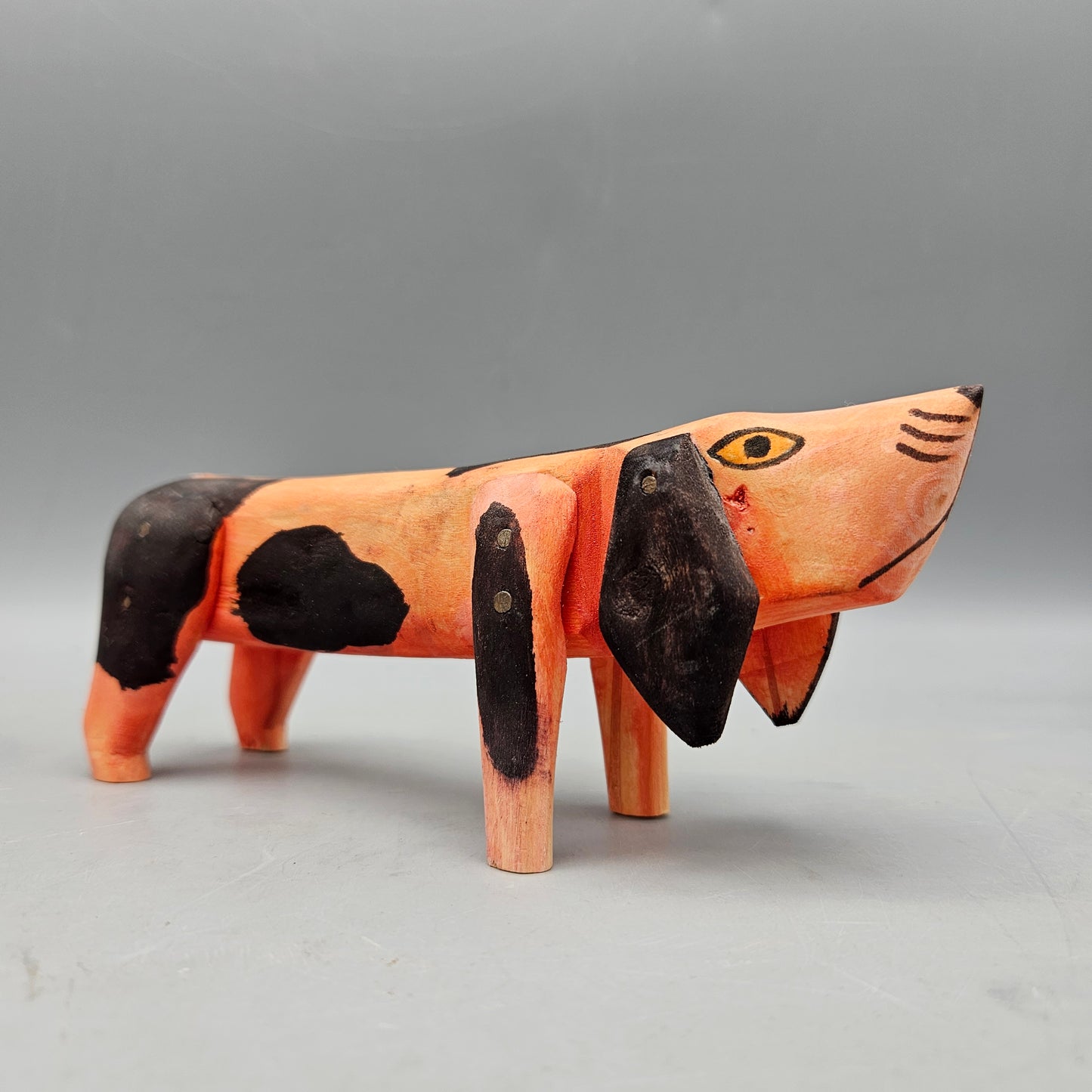 Wooden Folk Art Dog