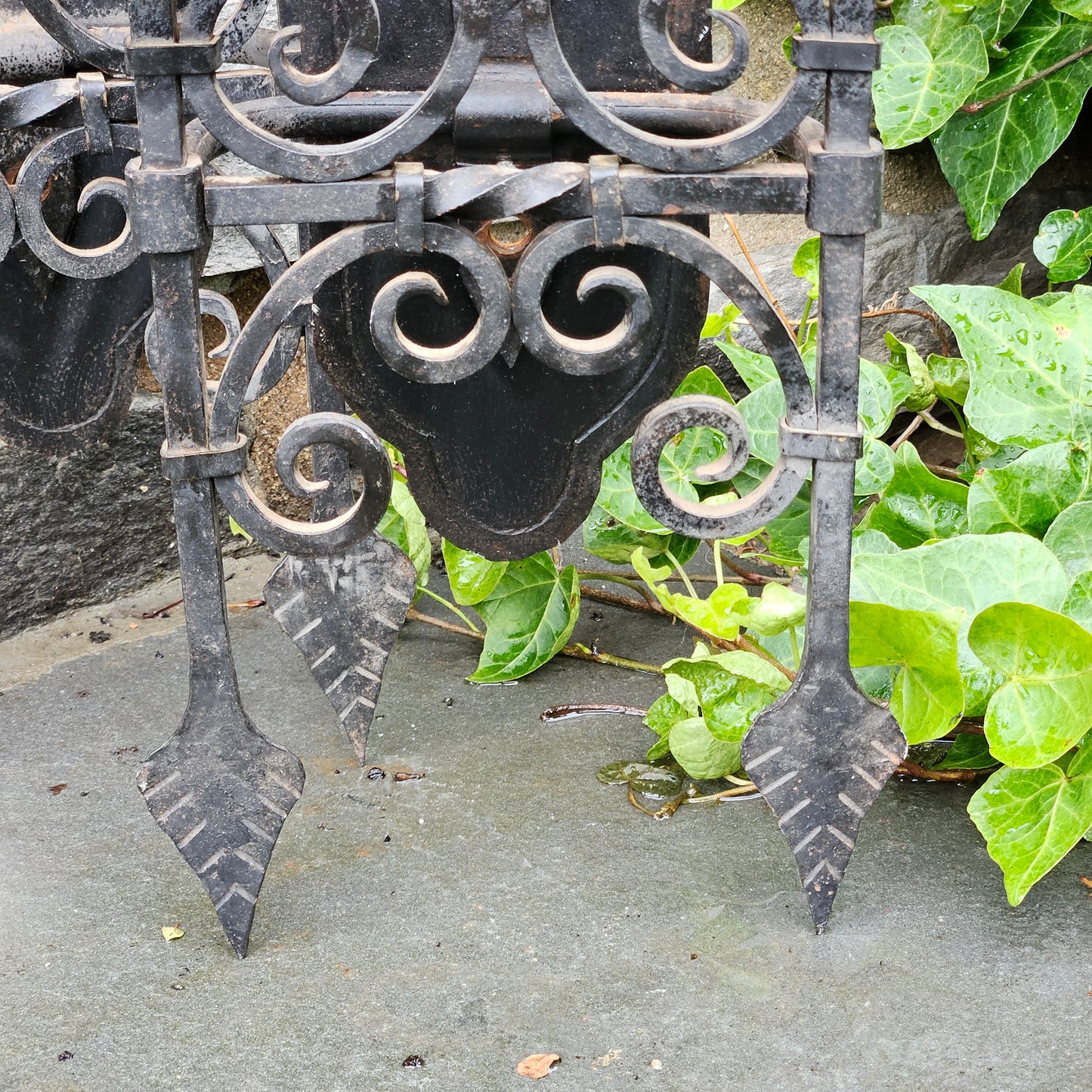 Pair of Ornate Iron Wall Sconces