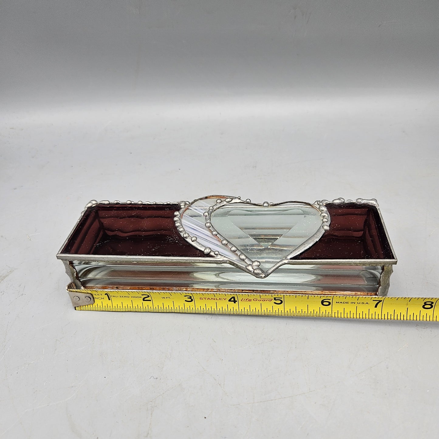 Stained Glass Heart Jewelry Box by Donna Lillo
