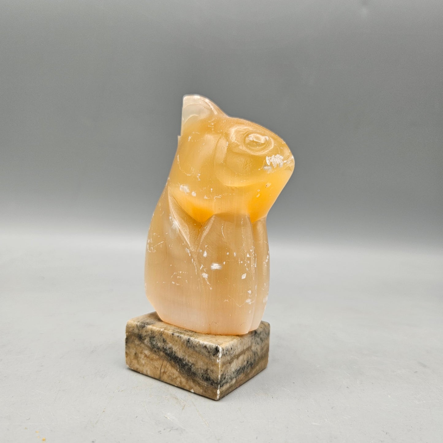 Vintage Berzioka Carved Stone Russian Figure of Fish
