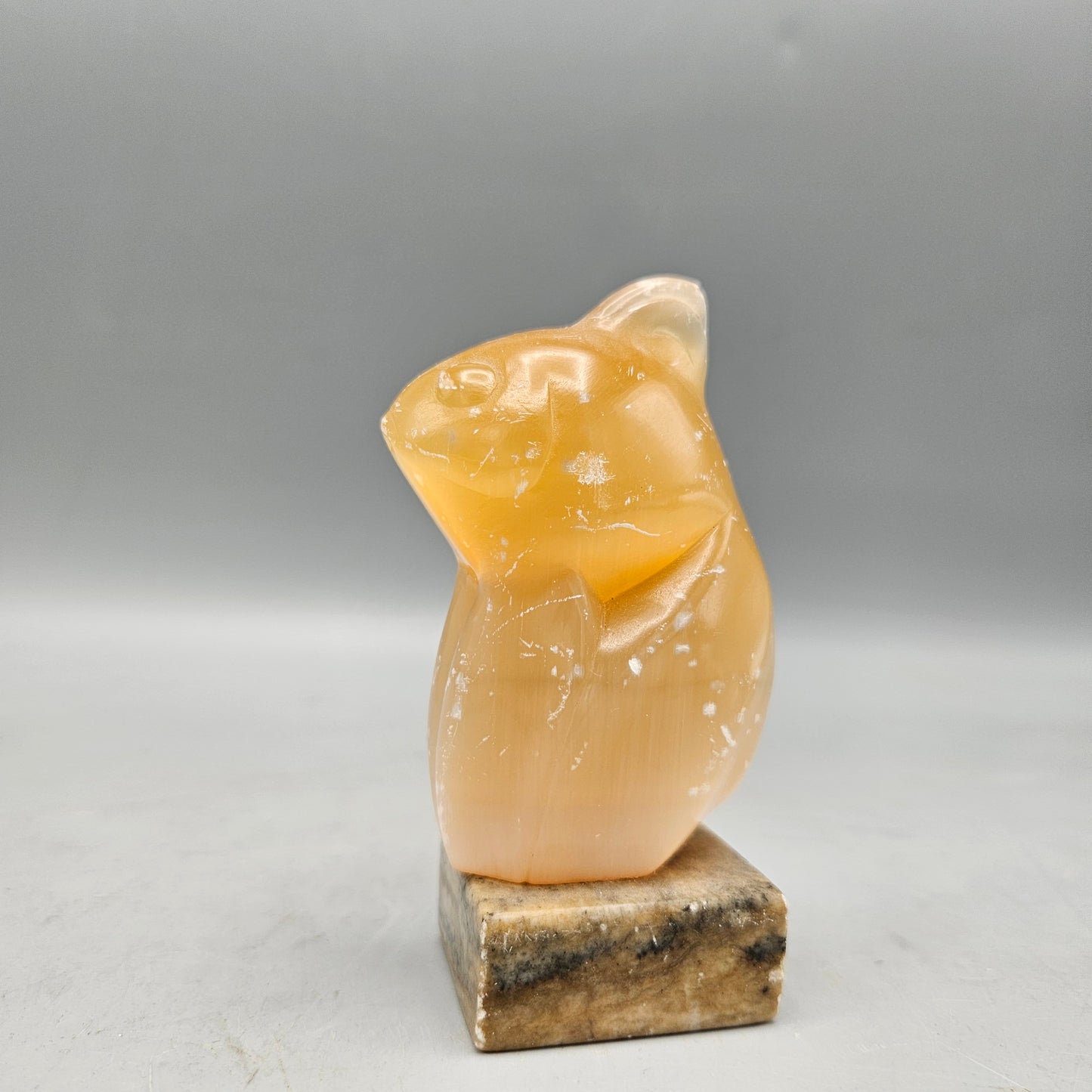 Vintage Berzioka Carved Stone Russian Figure of Fish