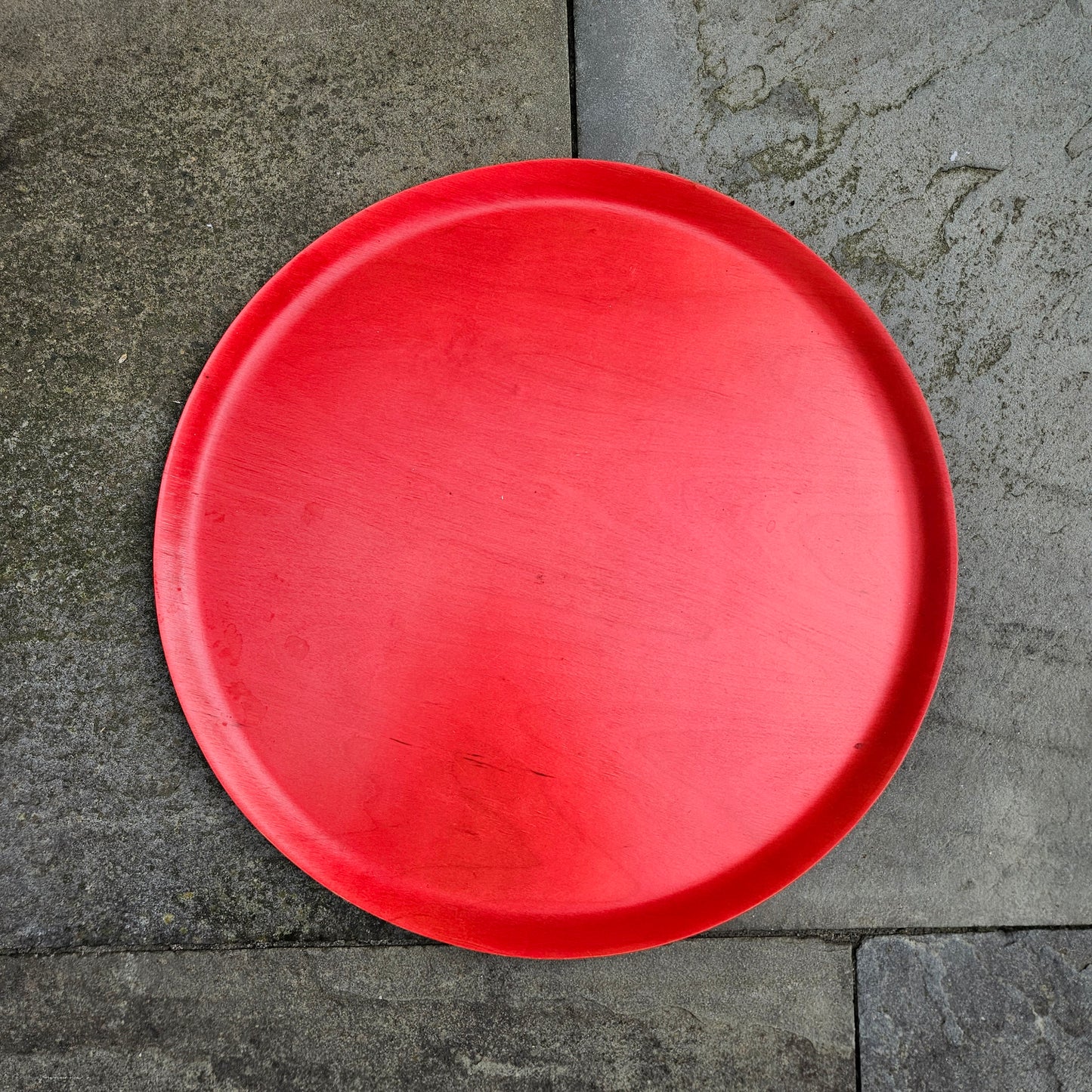 Vintage Astrid Sampe SID Red Wood Tray Styled by Textilkammaren