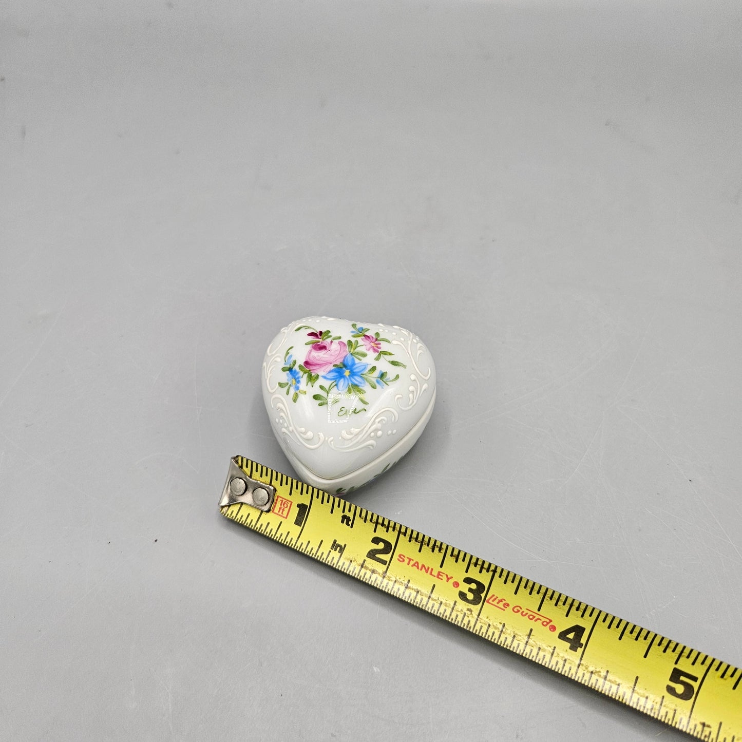 Limoges Porcelain Heart Shaped Trinket Box