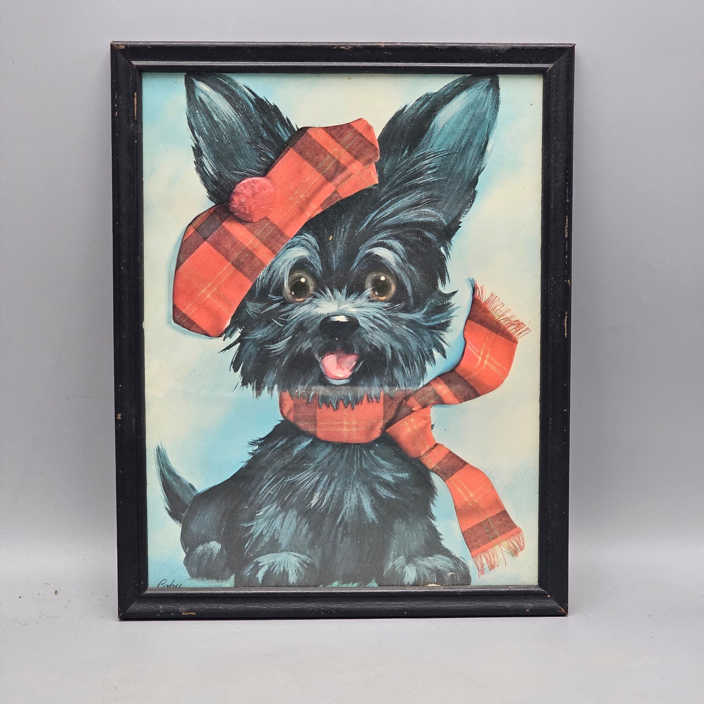 Vintage Scottie Dog Print