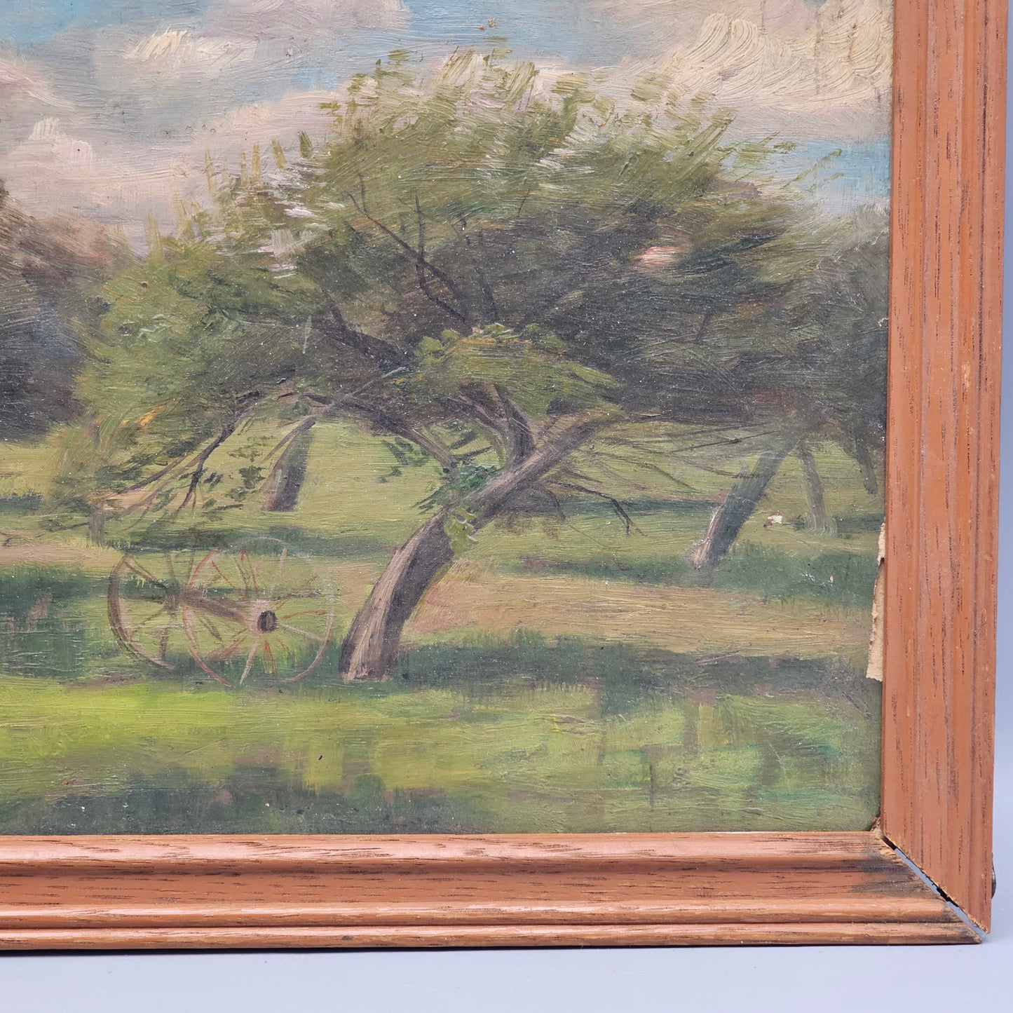 Antique Landscape with Trees Oil Painting