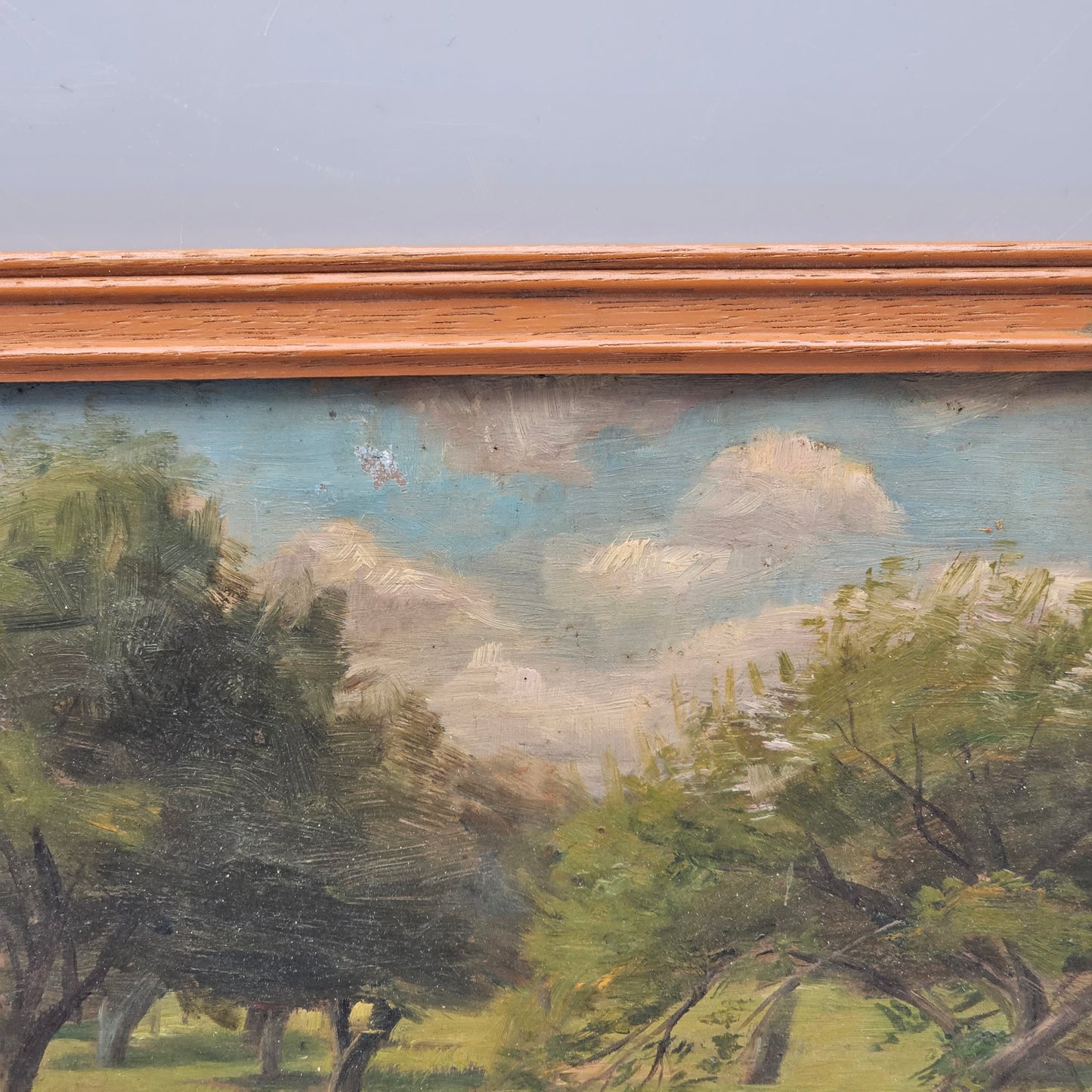 Antique Landscape with Trees Oil Painting