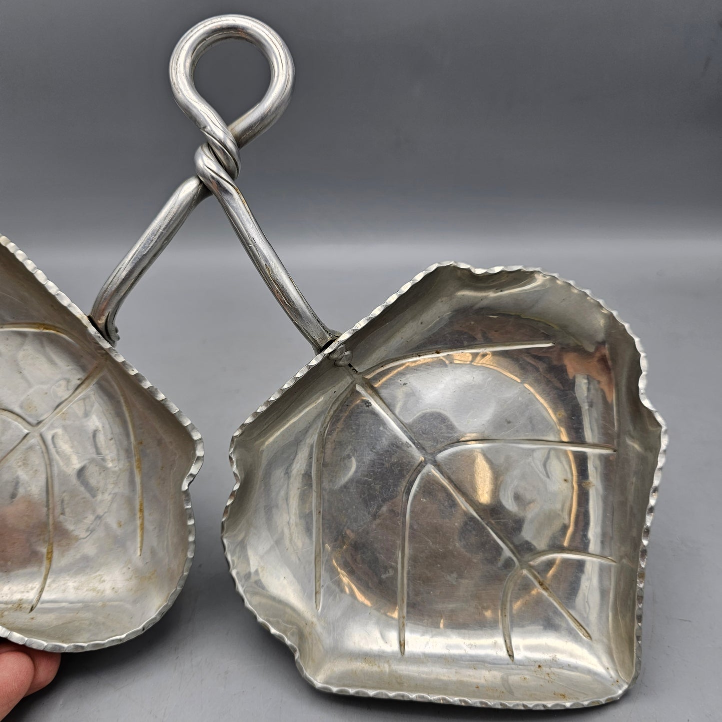 B.W. Buenilum Aluminum Leaf Shaped Serving Dish