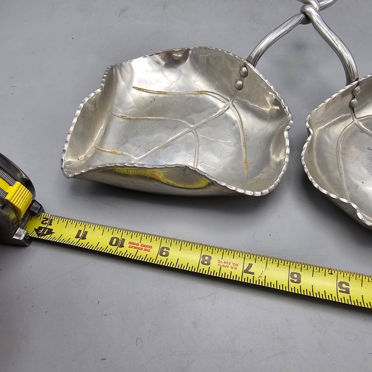 B.W. Buenilum Aluminum Leaf Shaped Serving Dish