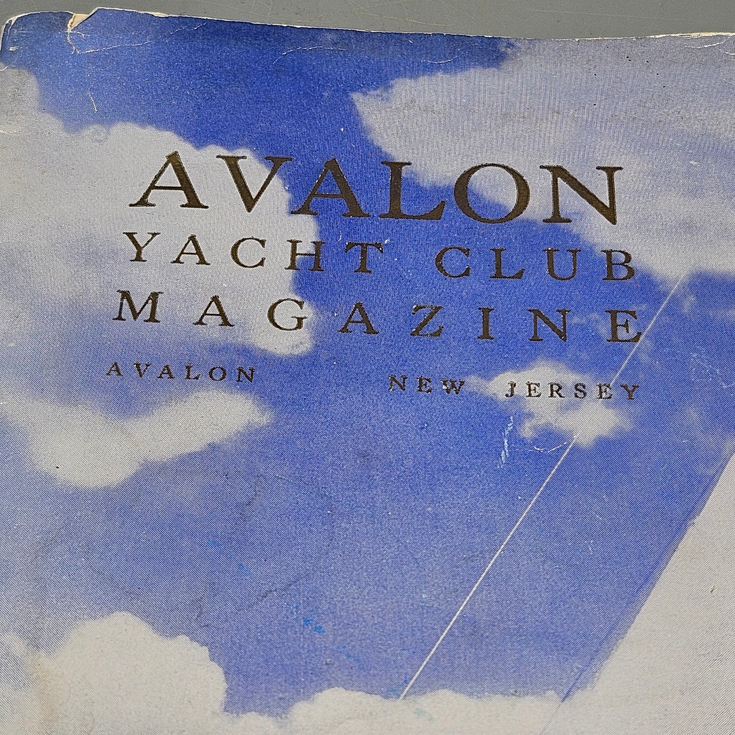 Vintage Avalon New Jersey NJ "Avalon Yacht Club Magazine 1960's