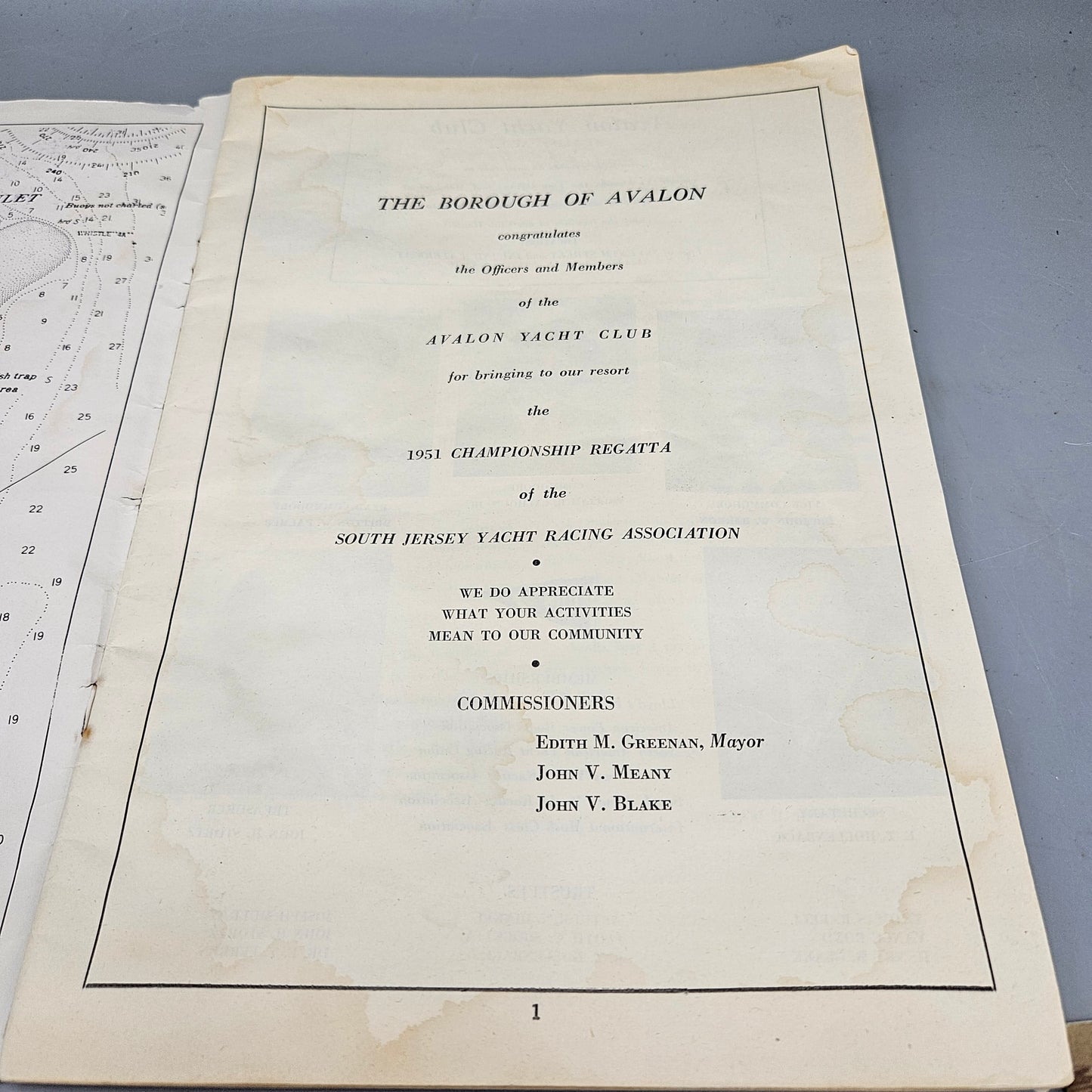 Vintage Avalon New Jersey NJ "Avalon Yacht Club Magazine 1960's