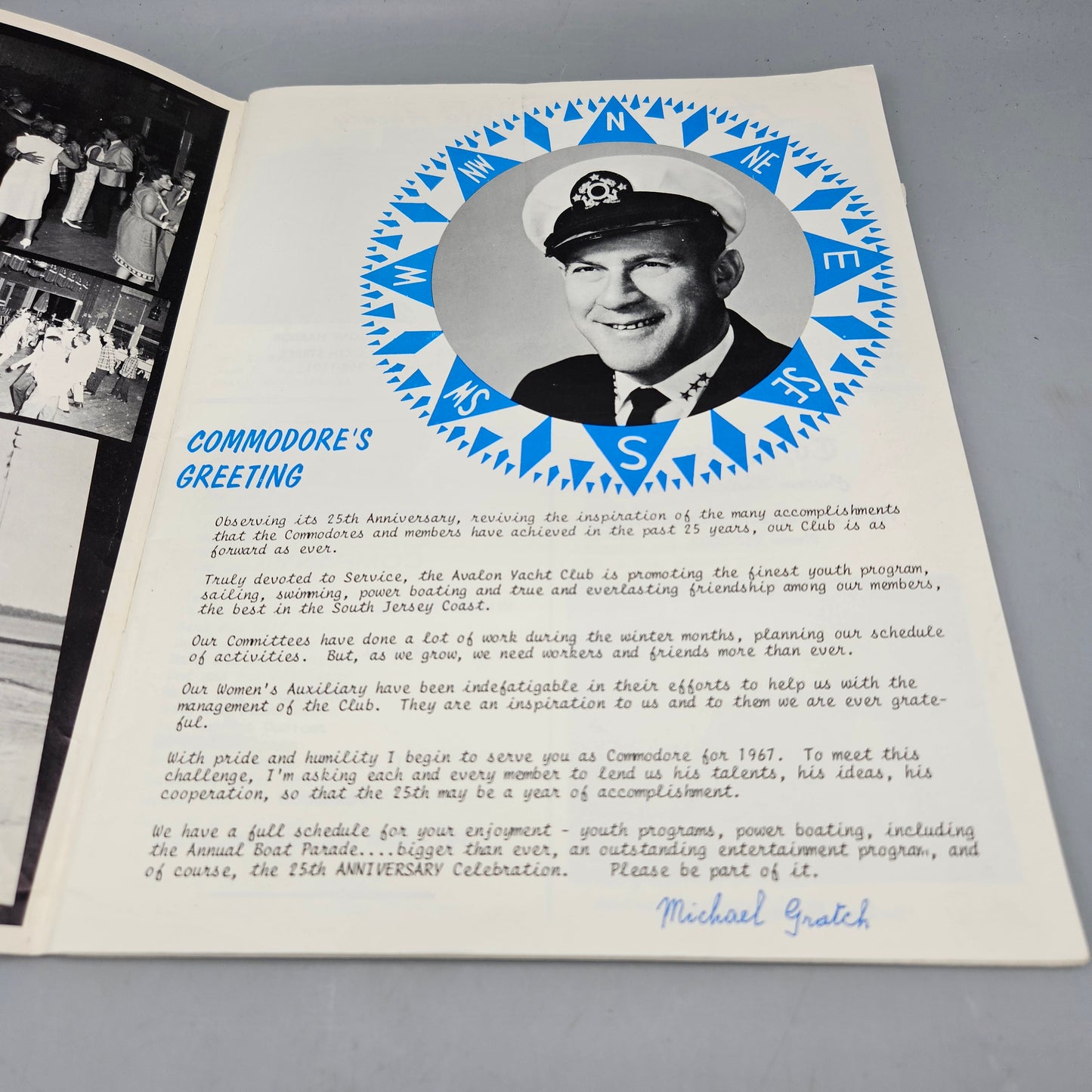 Vintage Avalon New Jersey NJ "Avalon Yacht Club 1942-1967"