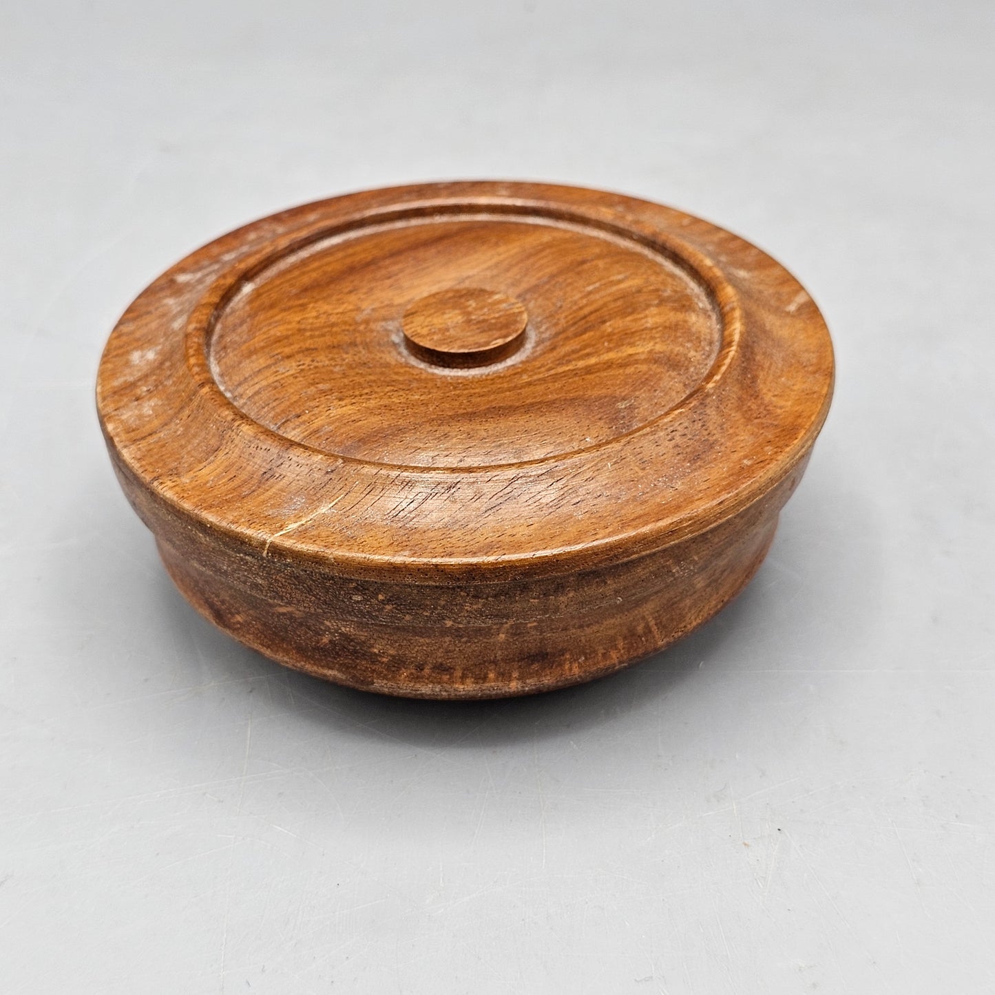 Vintage Wooden Trinket Box with Lid