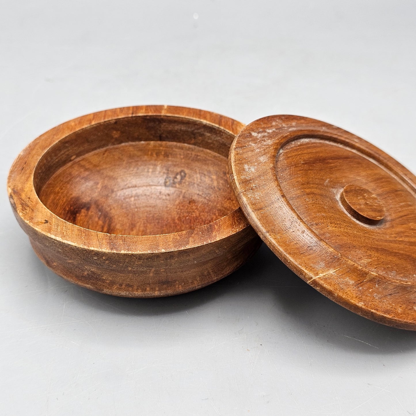 Vintage Wooden Trinket Box with Lid