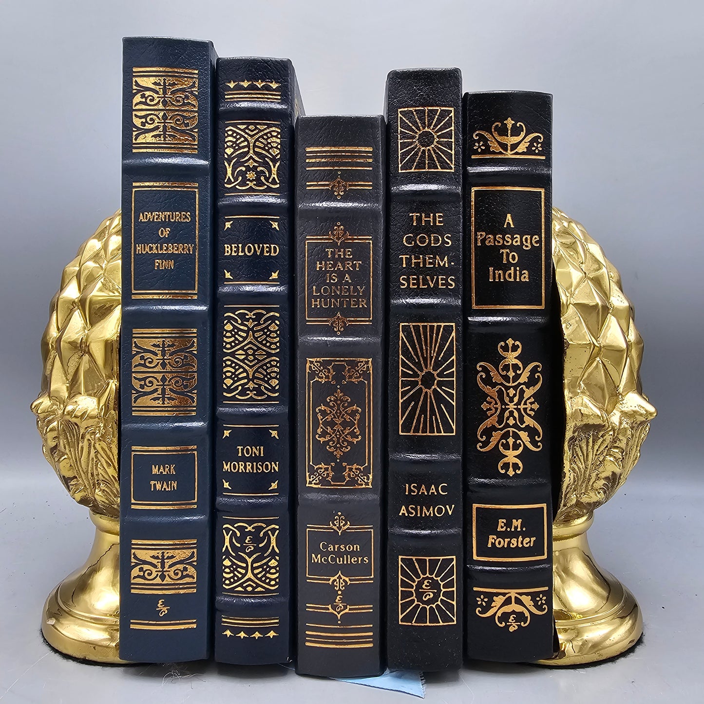 Pair of Brass Acorn Shaped Bookends