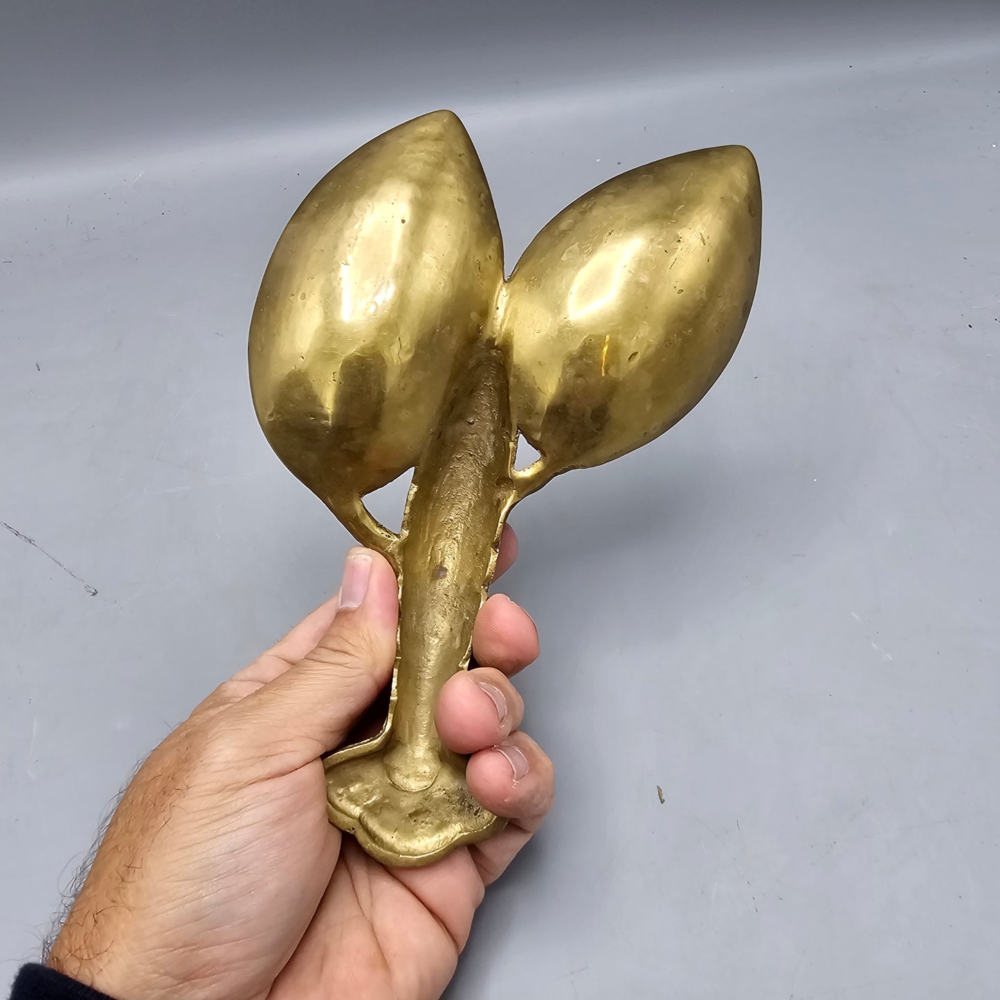 Vintage Heavy Brass Figural Lobster Ashtray