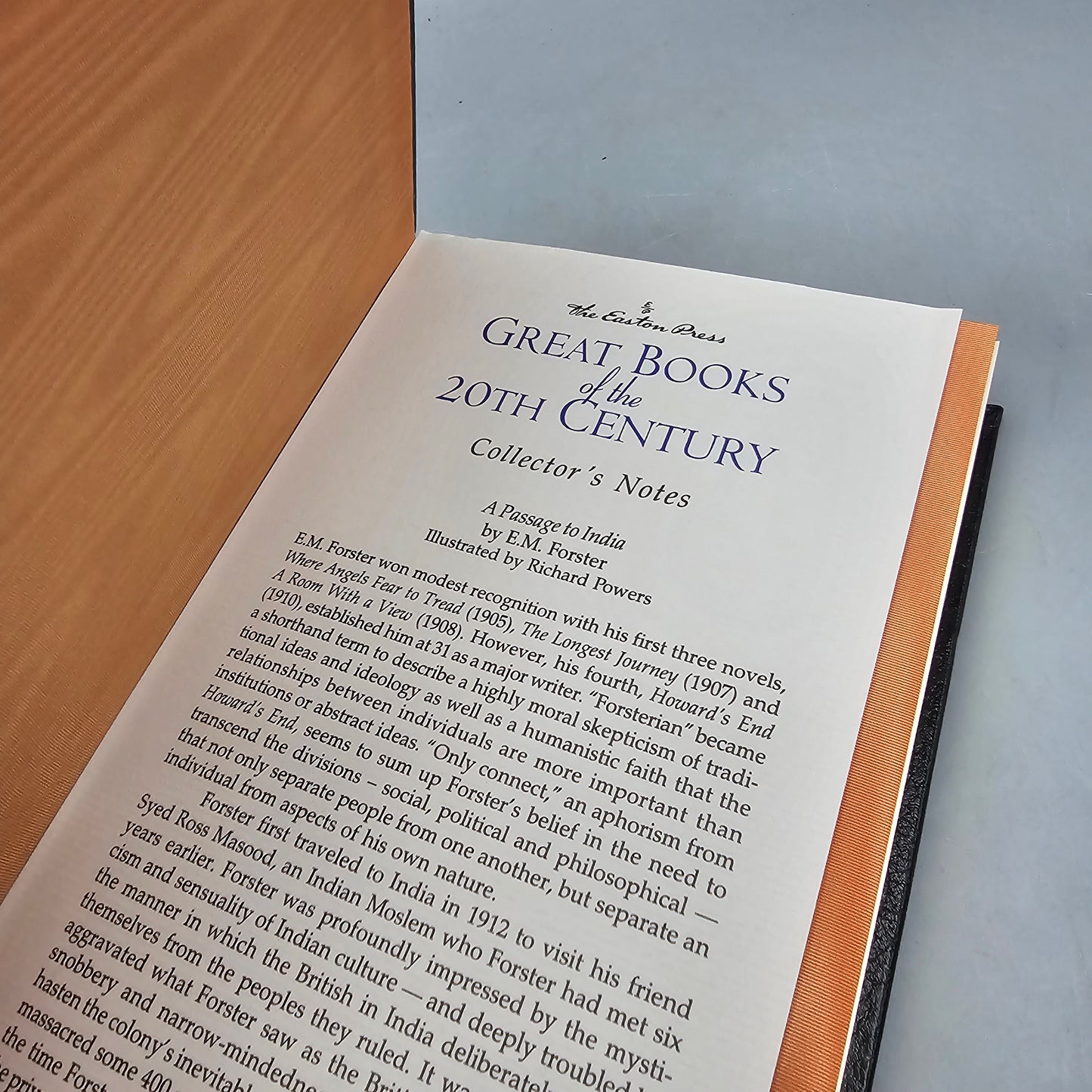 Book: Easton Press A Passage To India by E. M. Forster