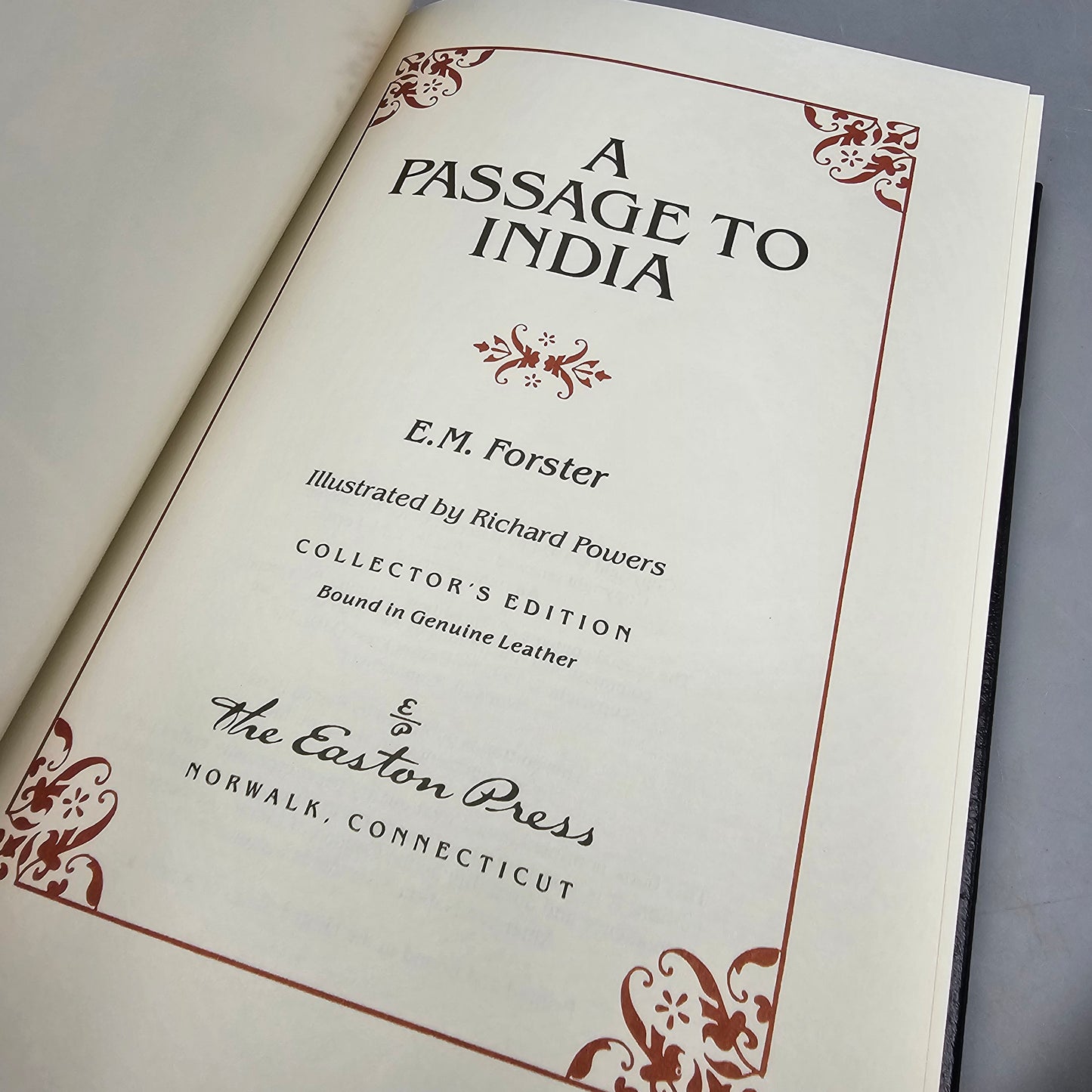 Book: Easton Press A Passage To India by E. M. Forster