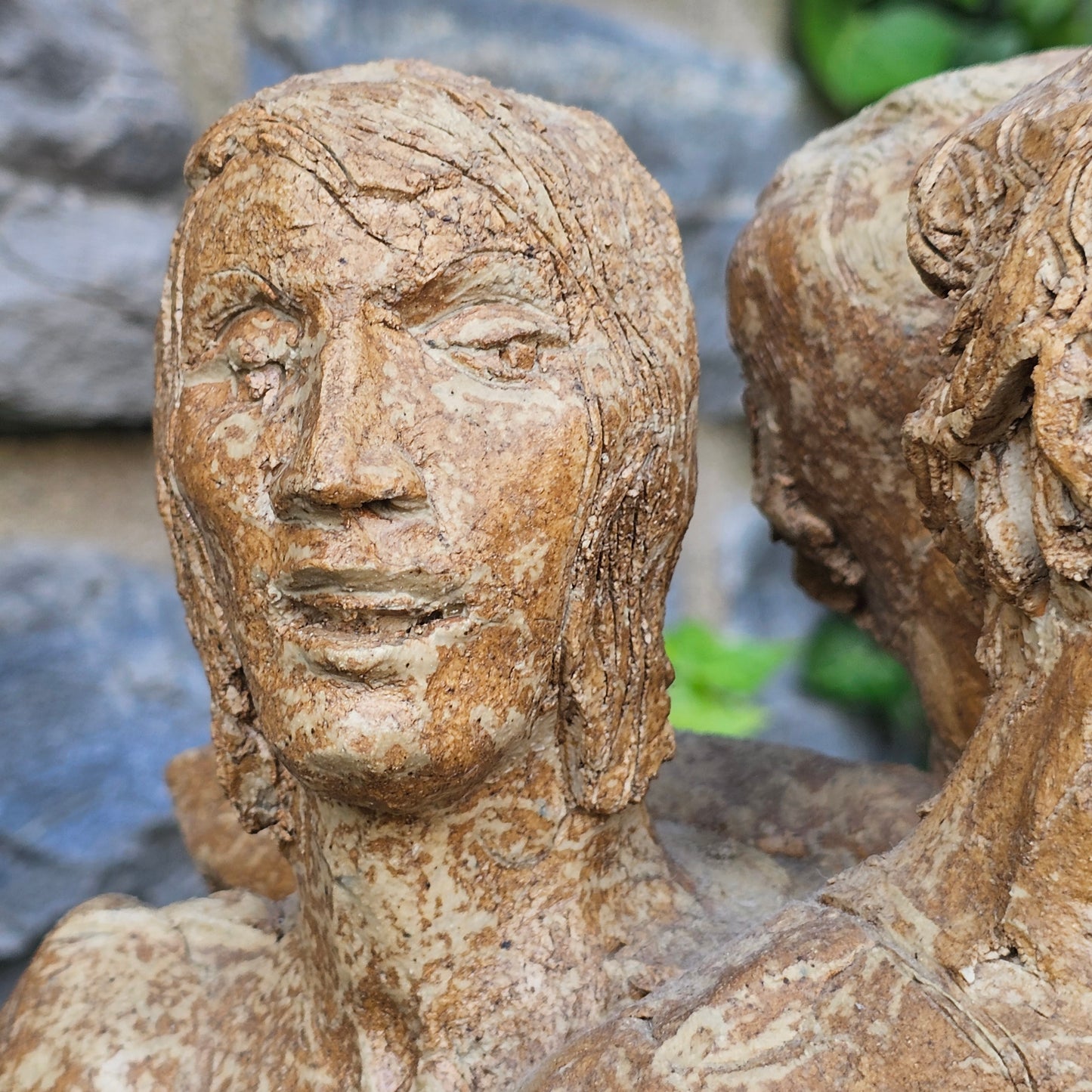 Pottery Figure with Three Nudes by Fire Head Studios - From Dorothy Lerner