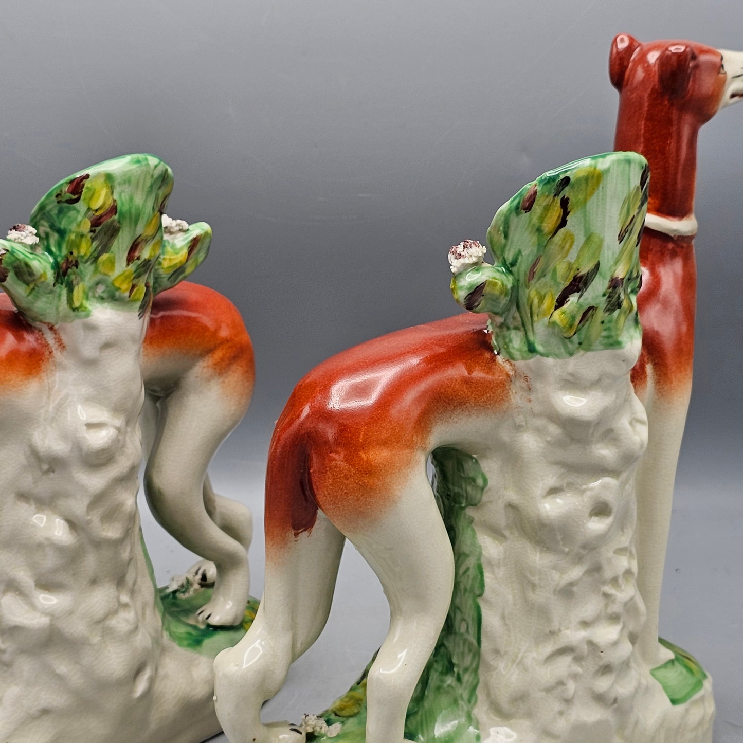 Decorator Dog Staffordshire Spill Vases